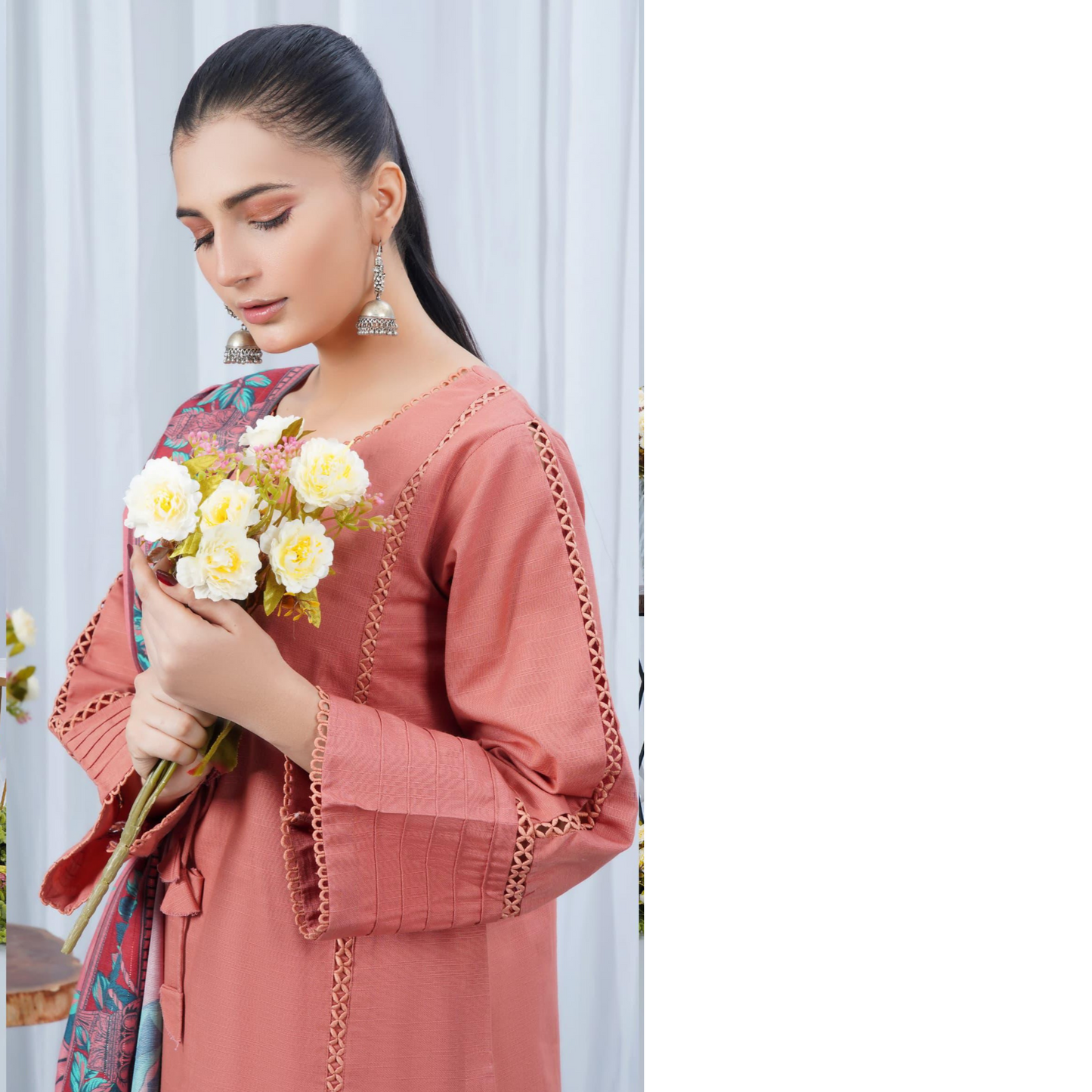 (Petite Orchid) Khaddar Dress with Shawl |3 Pc| Winter Collection | Hayats
