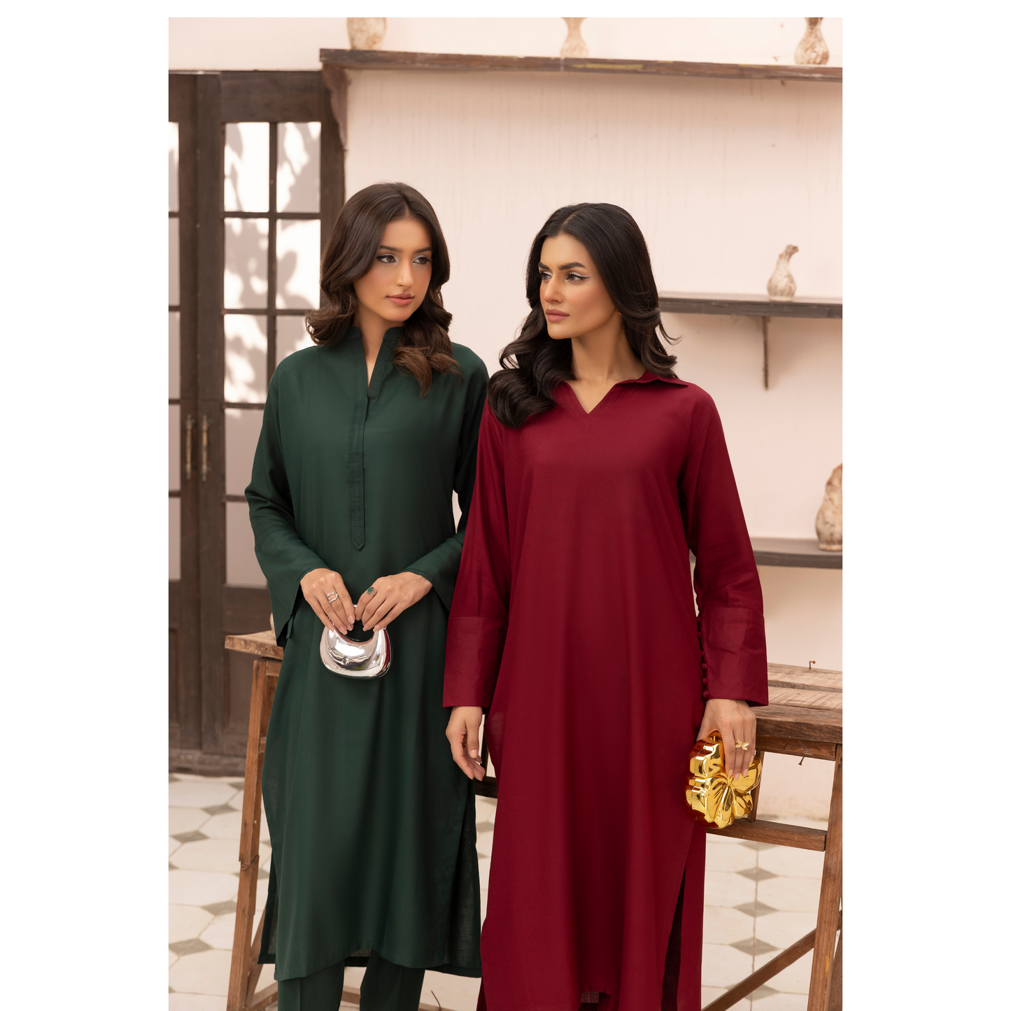 UMS-38 Lira by Simrans Dhanak Solid Co Ord Set