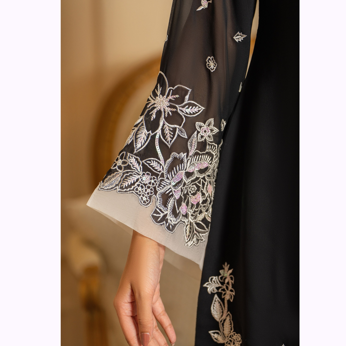 F-469 Embroidered Georgette Chiffon Collection by karma Collection