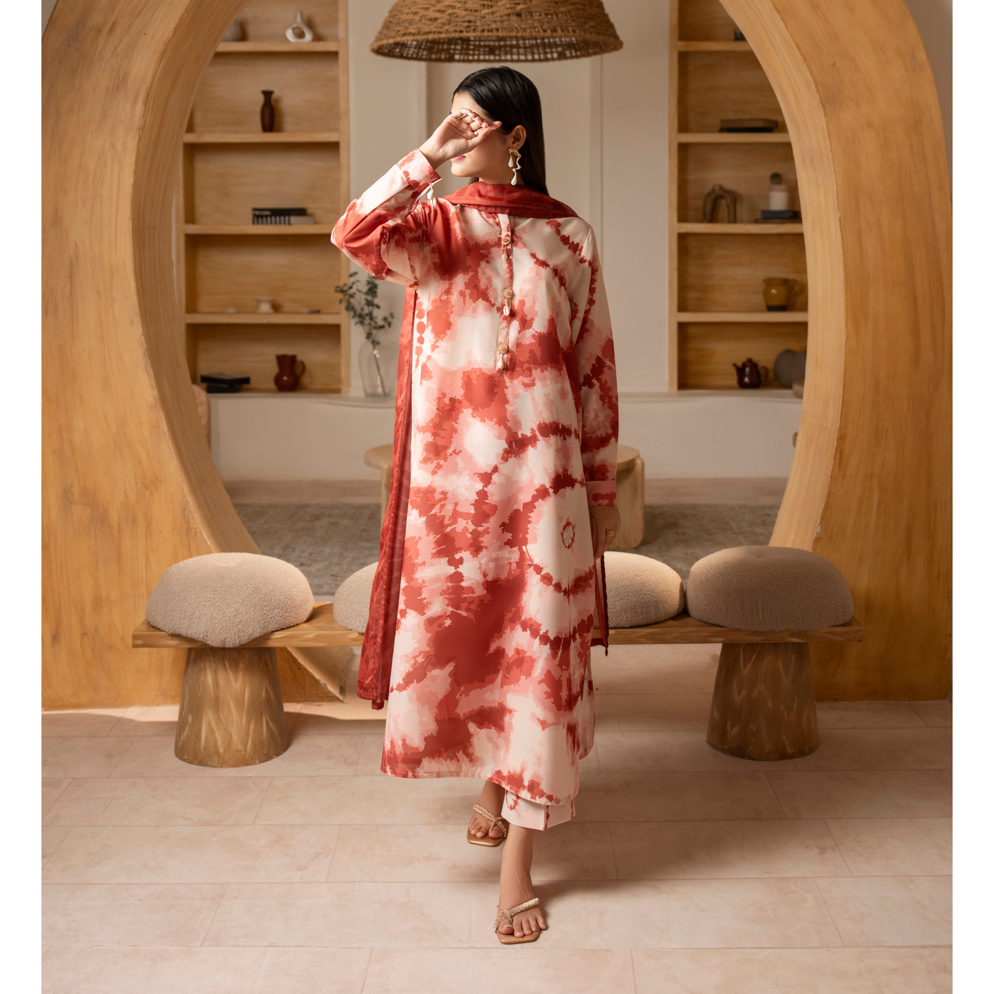UCA-25 "Janaan" Viscose Silk 3 Pc Collection by Casuallite