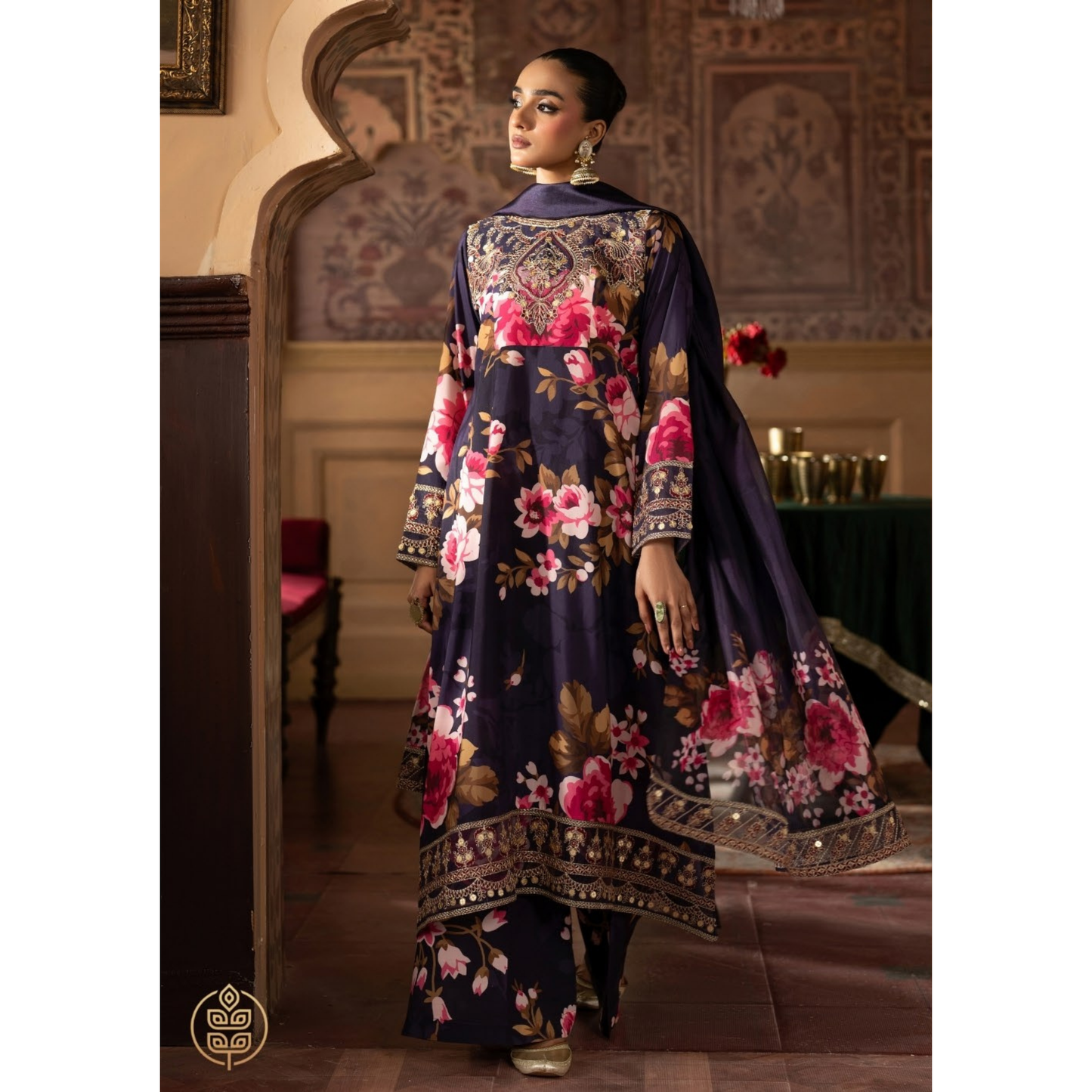Luxury Embroidered Printed Cotton Silk Collection | Ready to Esra | Esra fashion