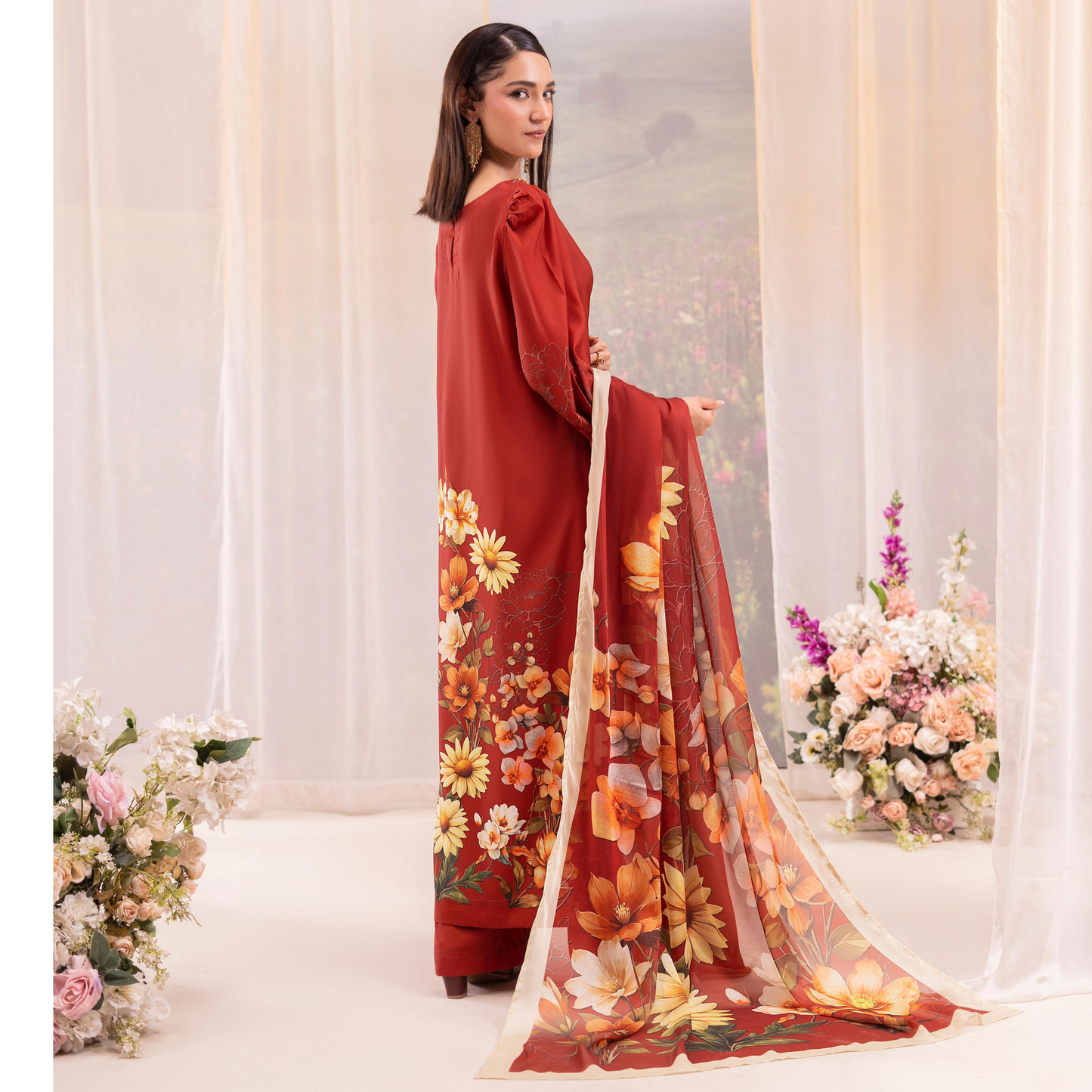 RA-20 3 Pc Printed Silk Collection |Ready to Wear | Raniya.h