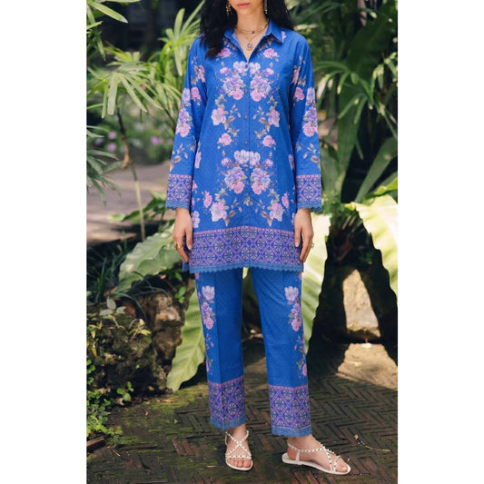 USN-20 Printed Lawn 2 Piece Co-Ord Set for Women | Soft Summer Casual Wear by Saphron