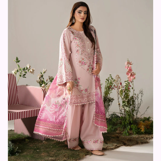 KC-1580 "AYRA" Embroidered Cambric Cotton Collection by Karma Collection