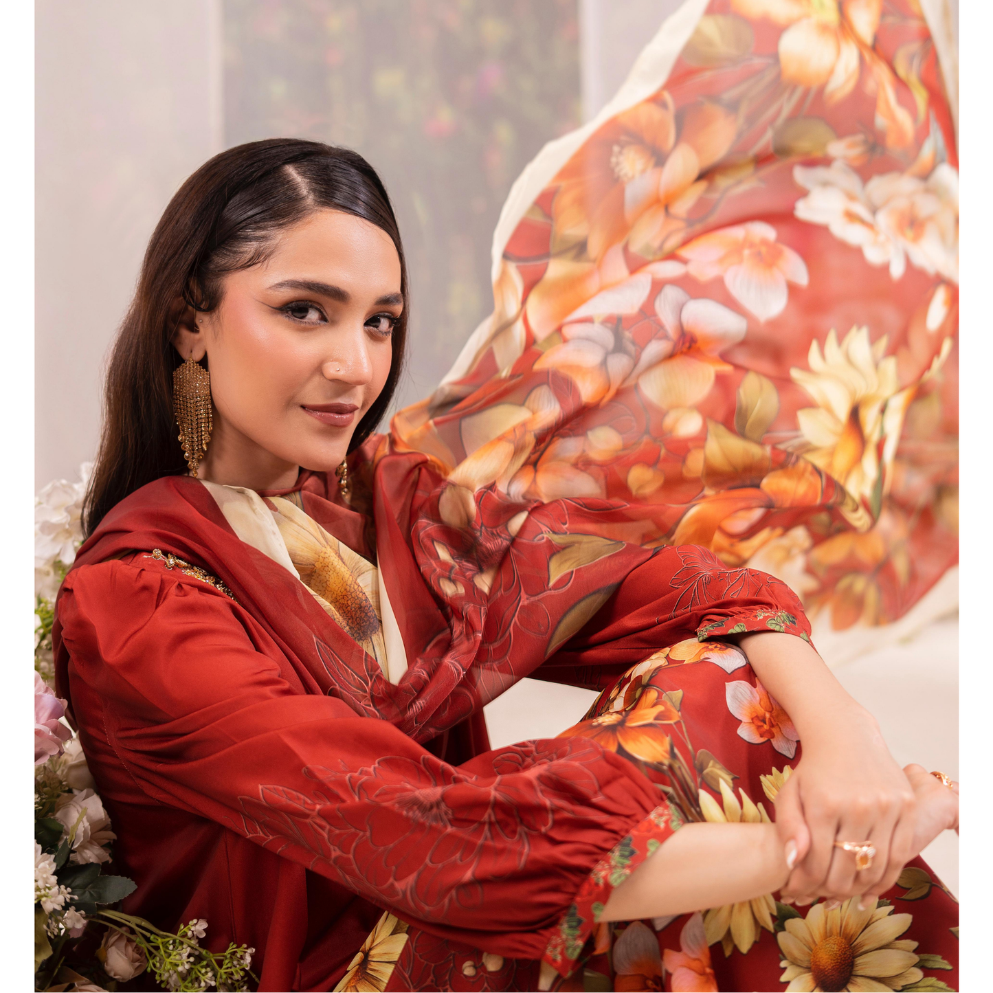 RA-20 3 Pc Printed Silk Collection |Ready to Wear | Raniya.h