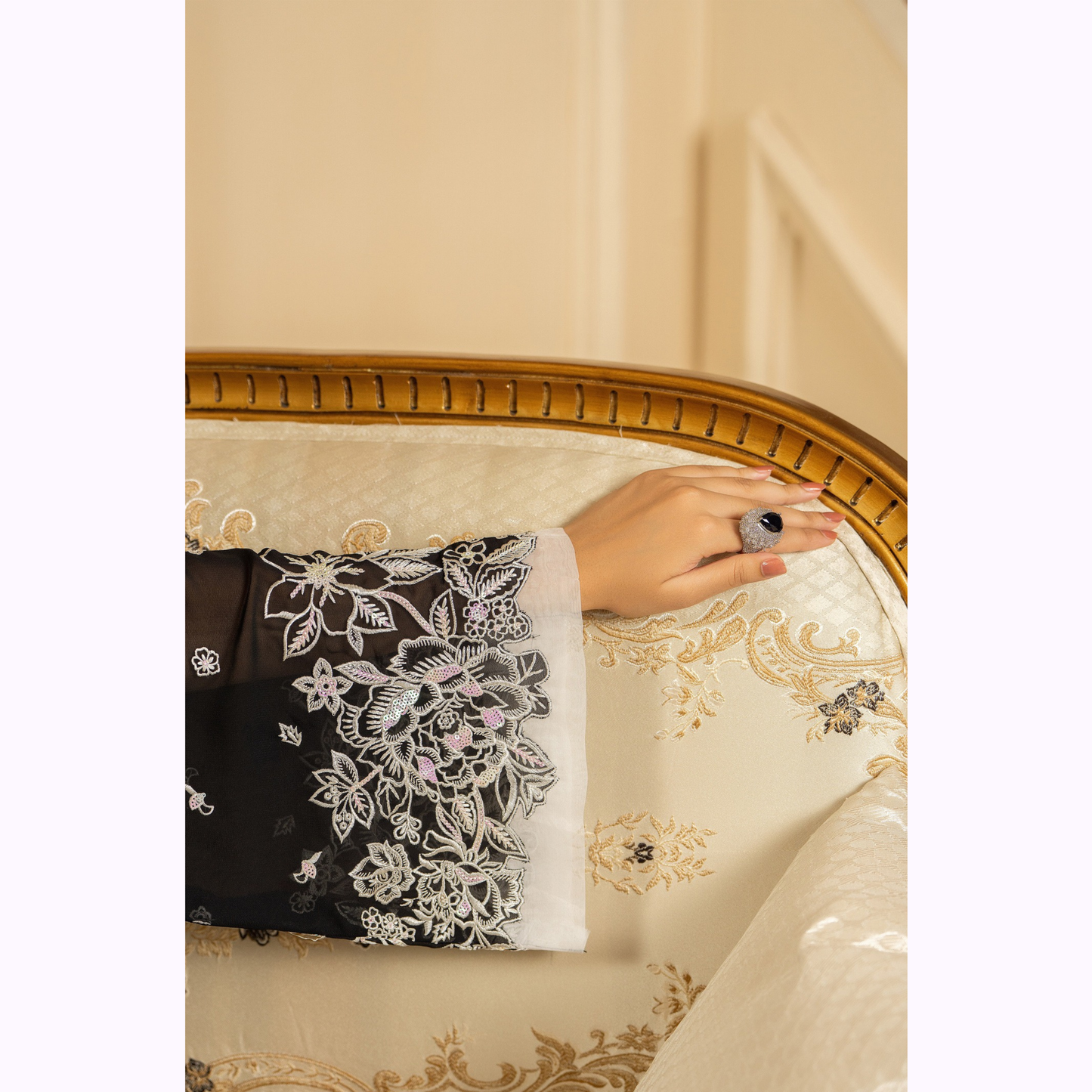 F-469 Embroidered Georgette Chiffon Collection by karma Collection
