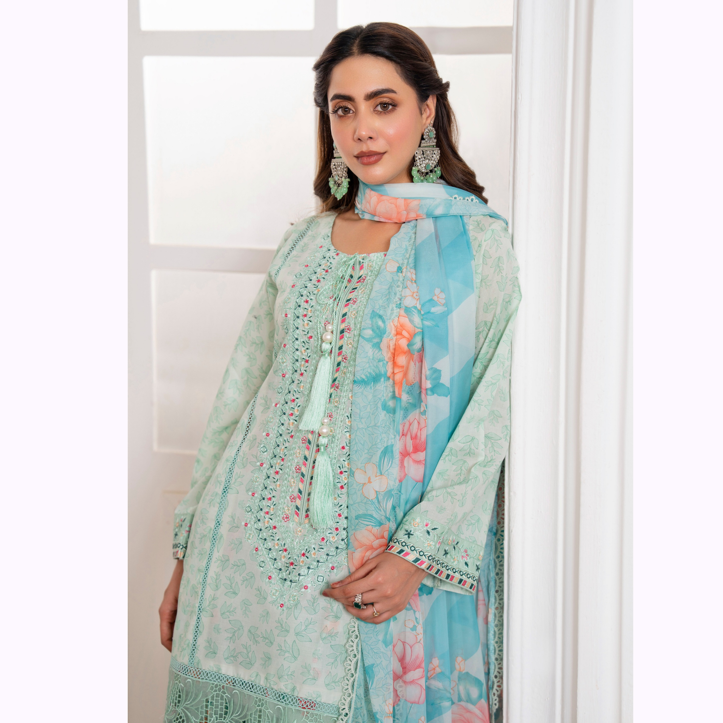 3 Pc Luxury Embroidered trendy Farshi Shalwar Collection | Eid Wear | karma collection