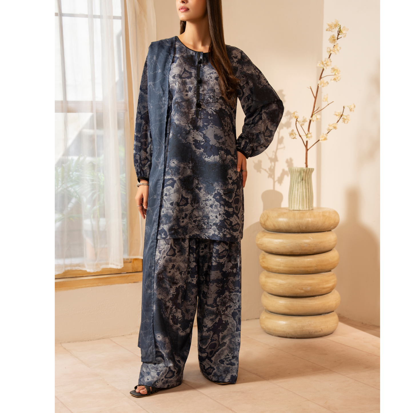 UCA-25 "Janaan" Viscose Silk 3 Pc Collection by Casuallite