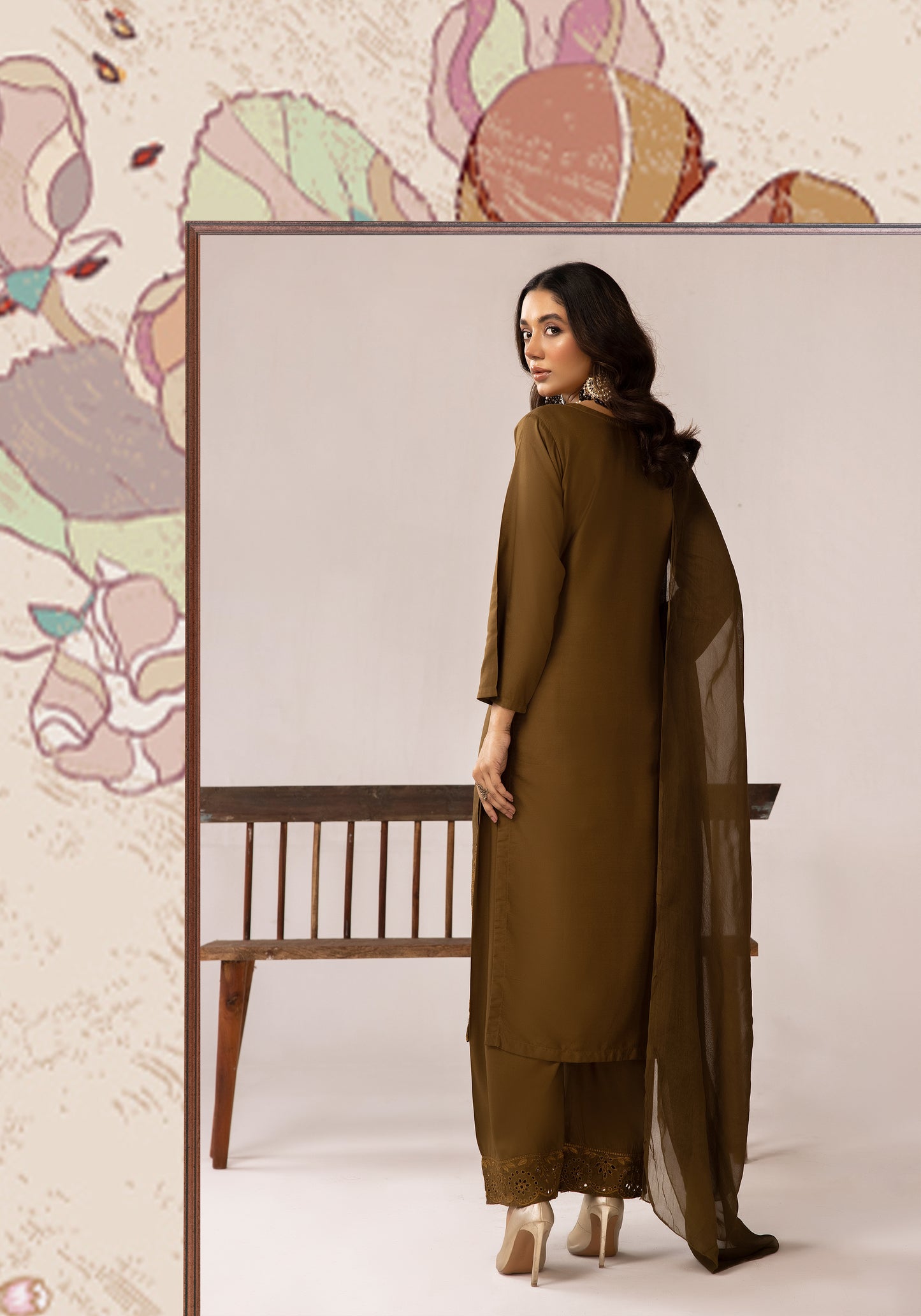 3 Piece Embroidered linen Collection - Simrans