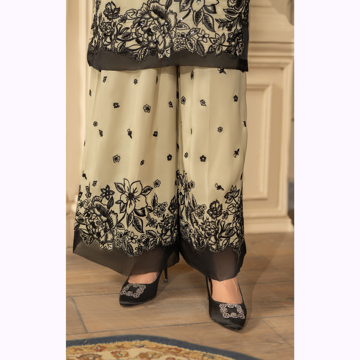 F-469 Embroidered Georgette Chiffon Collection by karma Collection
