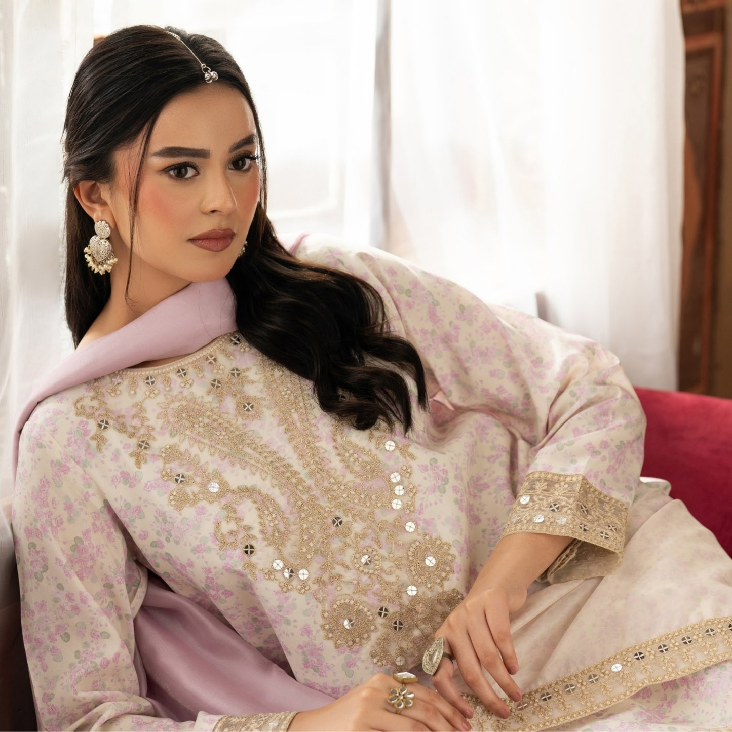 Luxury Embroidered Printed Cotton Silk Collection | Ready to Esra | Esra fashion