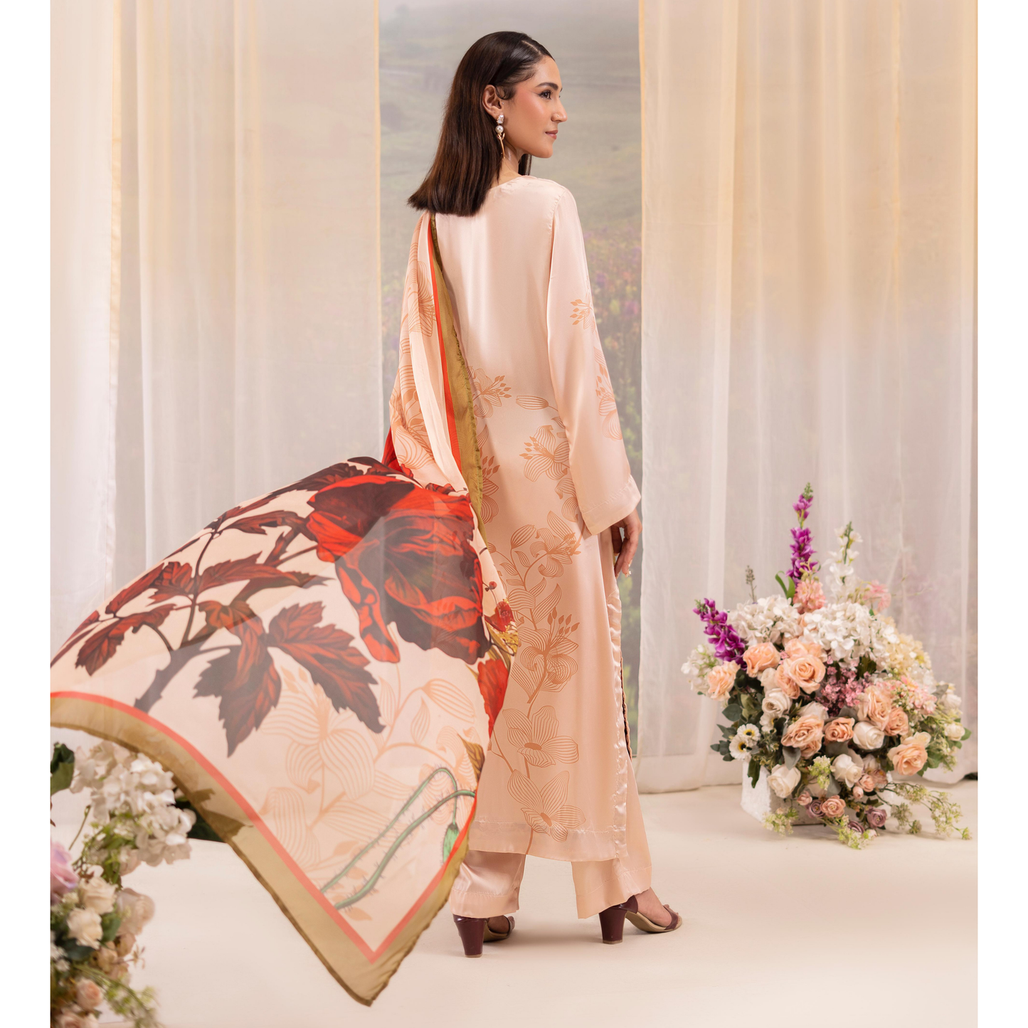 RA-20 3 Pc Printed Silk Collection |Ready to Wear | Raniya.h