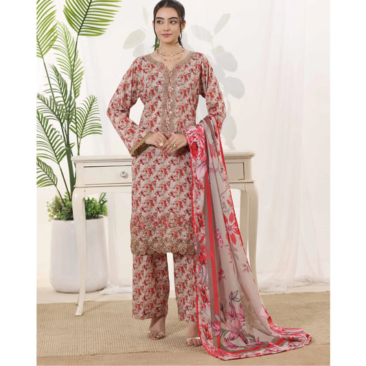 USN-22 Embroidered Chikankari Lawn 3 Piece Summer Collection by saphron | Ready to Wear Pakistani Asian Eastern wear