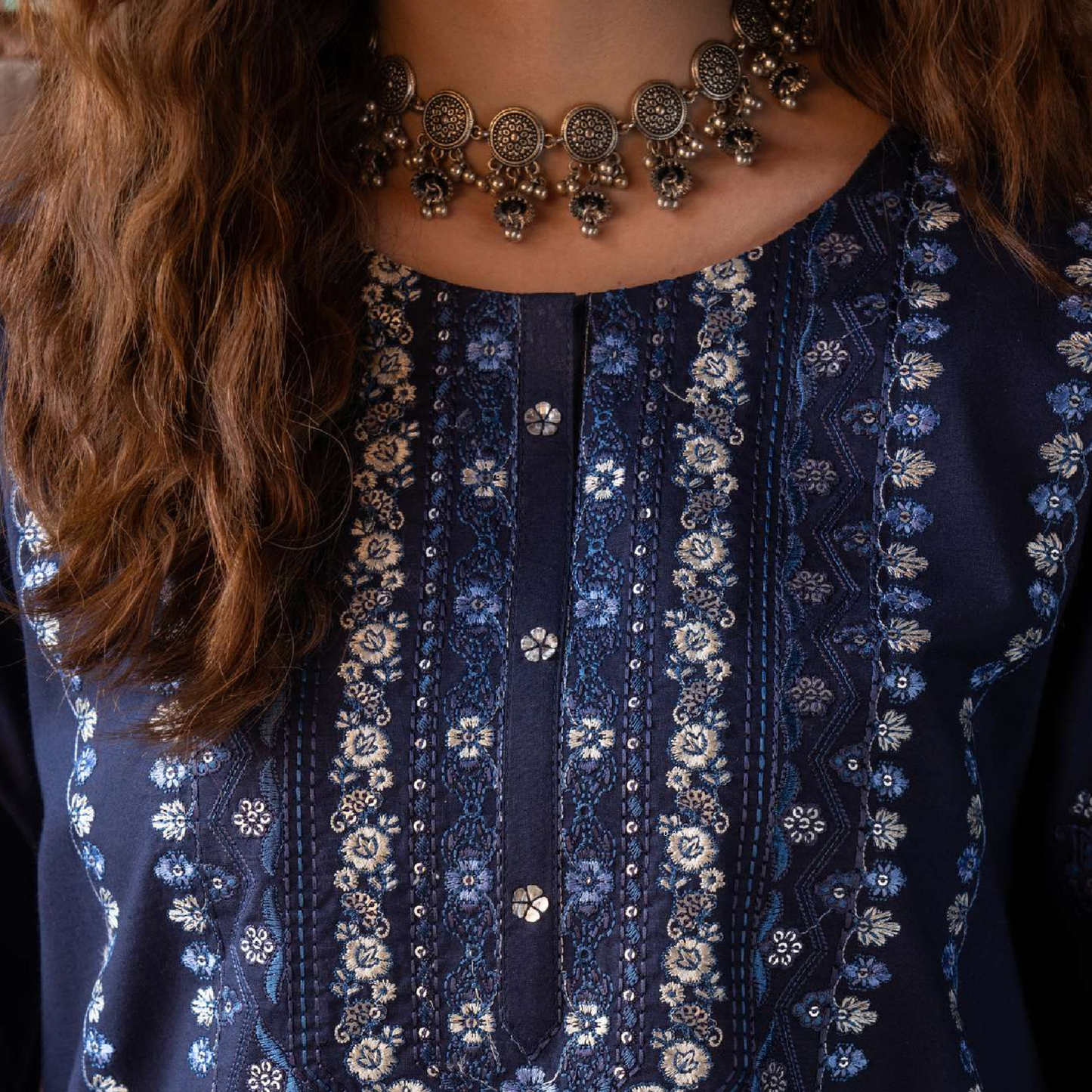 3 Pc Embroidered Cambric Cotton Ready to Wear Eid Collection by Casuallite | UCA-13