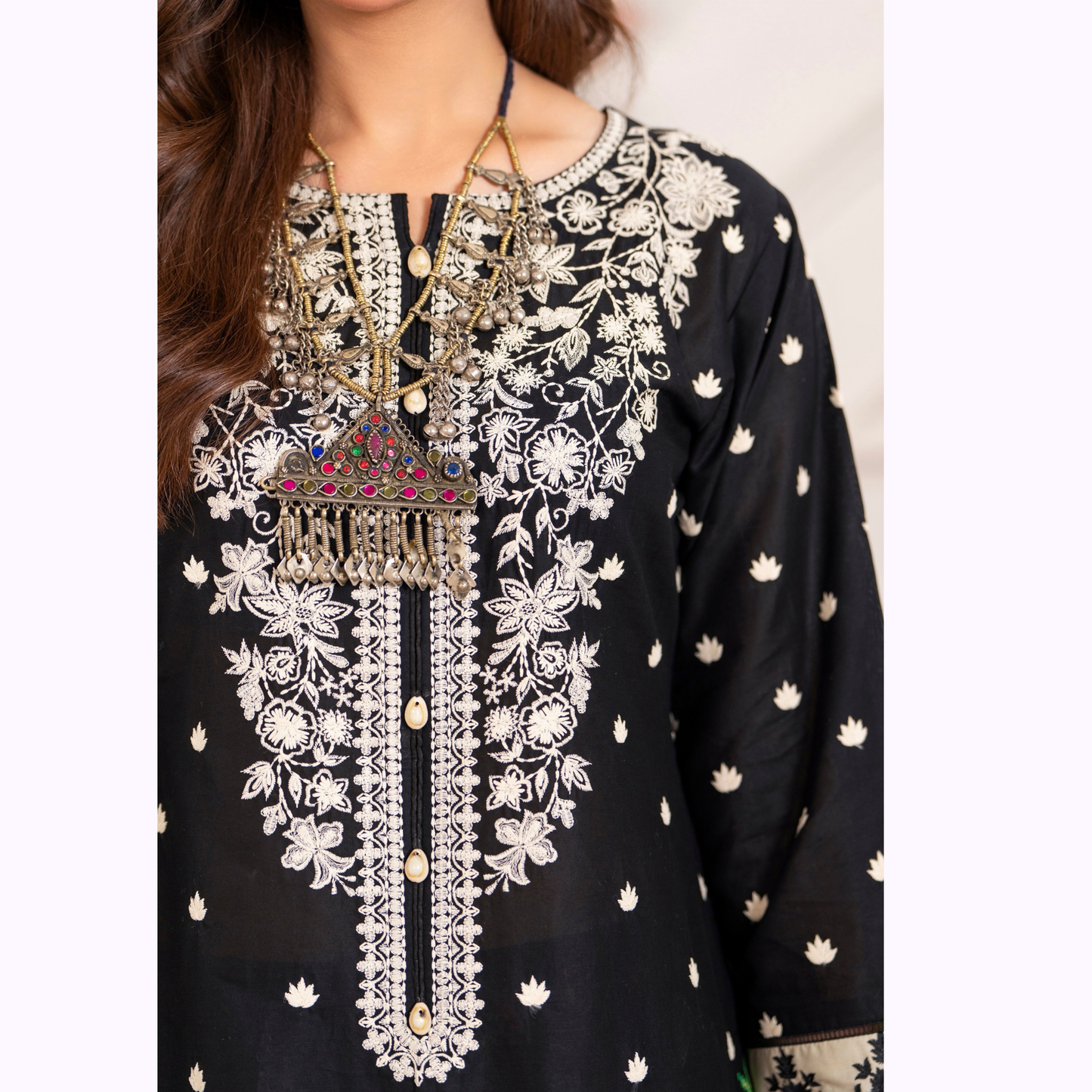 3 Pc Luxury Embroidered trendy Farshi Shalwar Collection | Eid Wear | karma collection