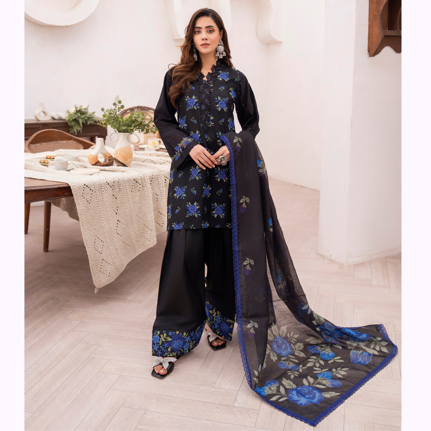 KC-1475 Luxury Trendy Farshi Shalwar Embroidered Collection | Ready to Wear | Karma Collection