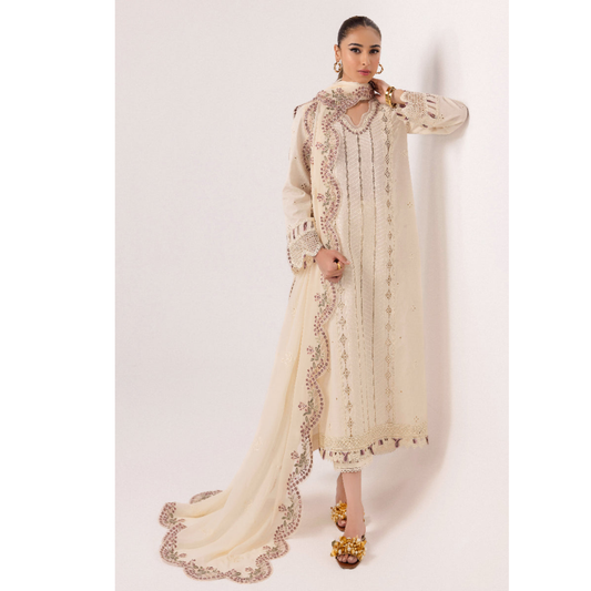 3 Pc Festive Embroidered Collection | Ready to Wear | Qalamkar