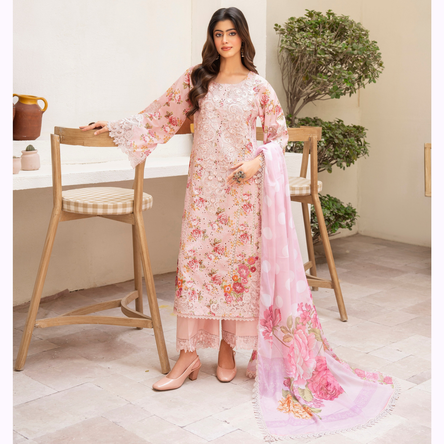 "Aina II" Embroidered Printed Lawn 3 Pc Collection by Karma Collection