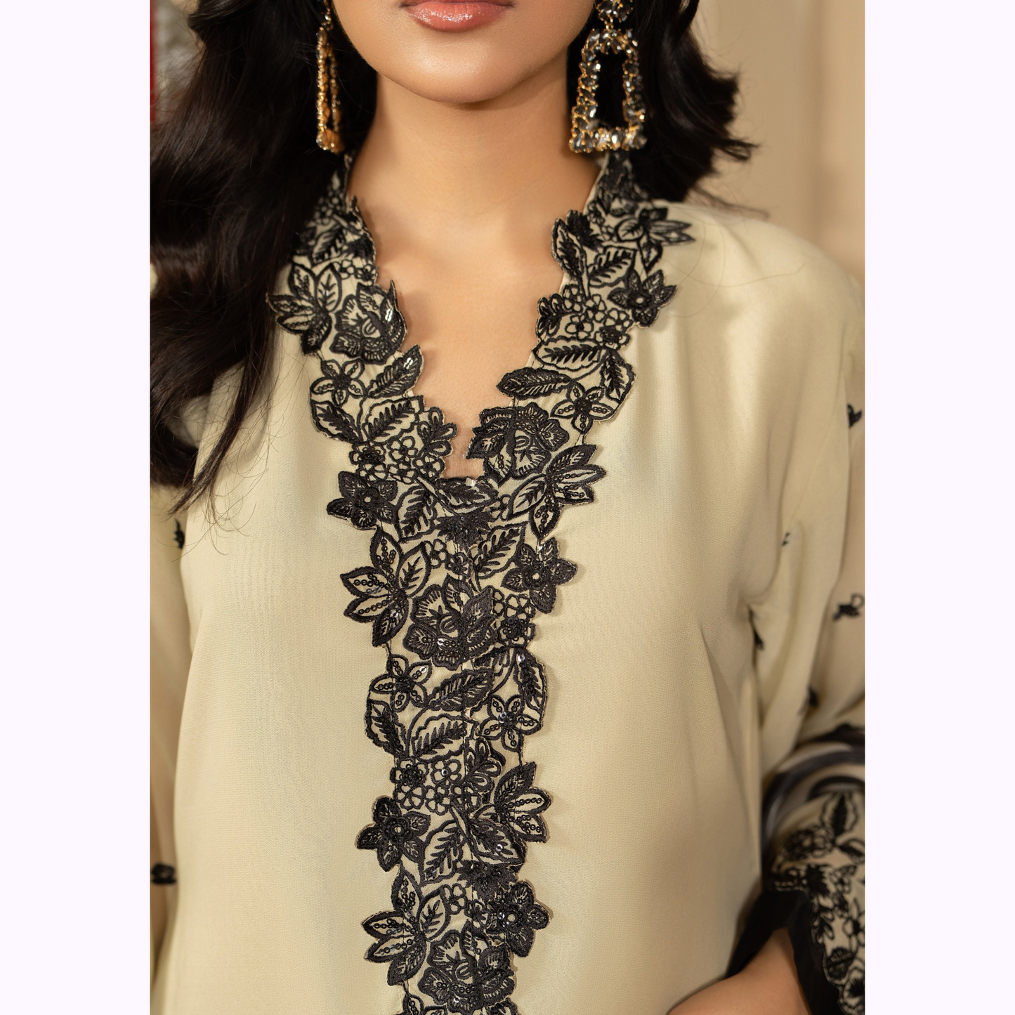 F-469 Embroidered Georgette Chiffon Collection by karma Collection