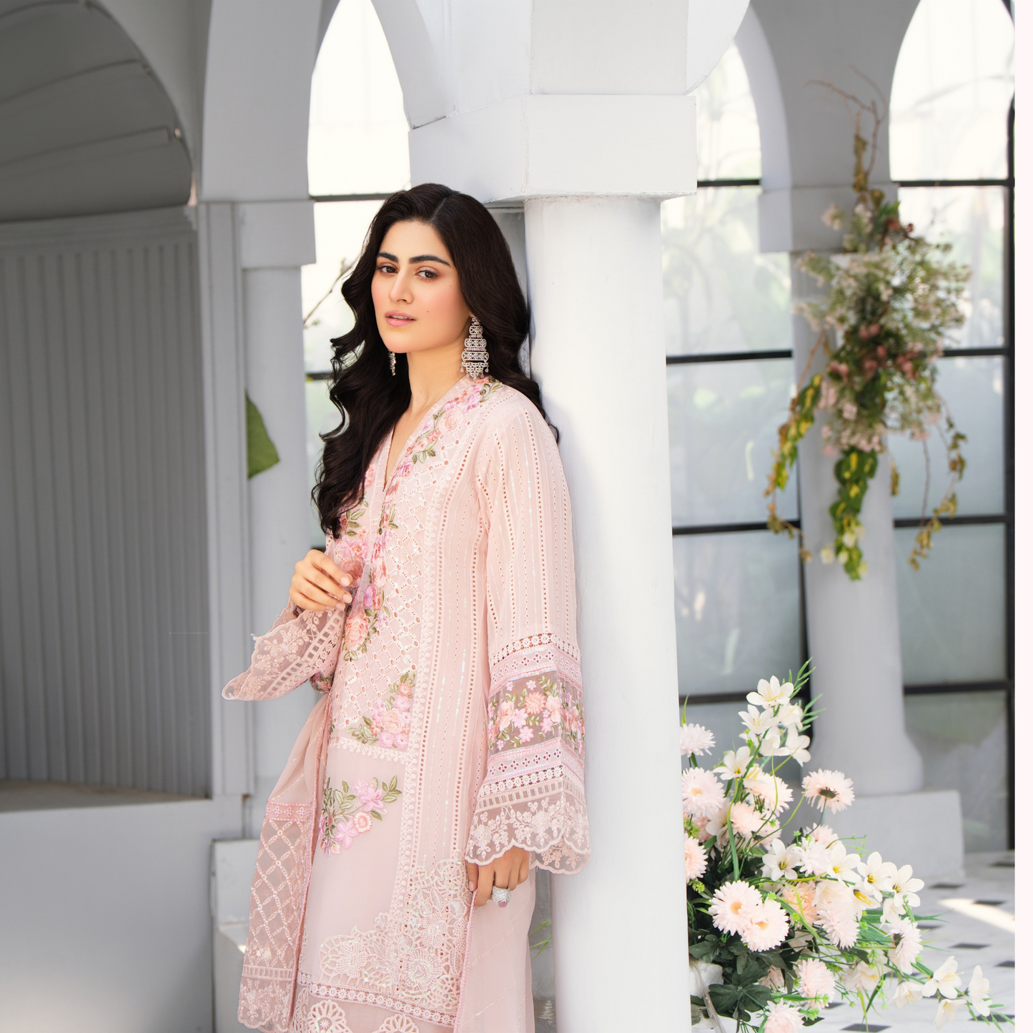 3 Piece Luxury Chiffon Ready to Wear Collection | karma Collection UMKC0902