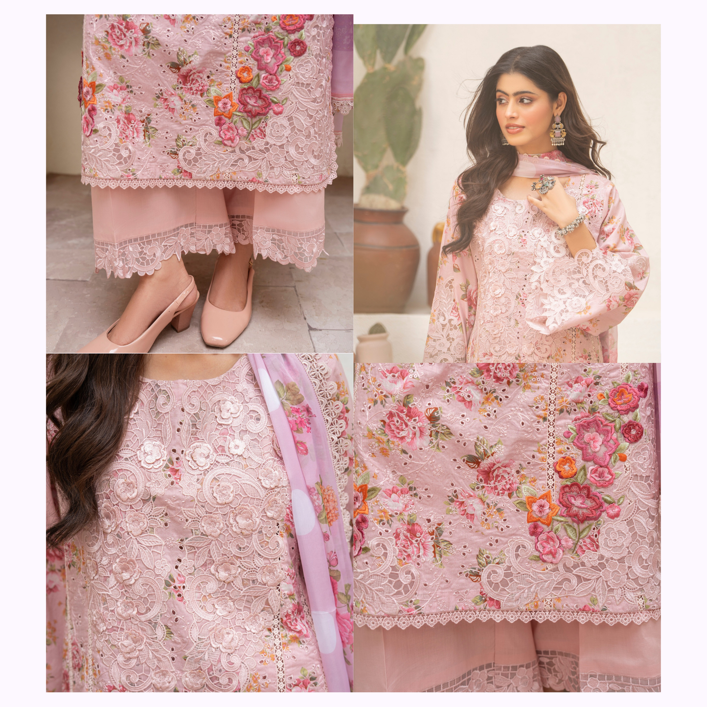 "Aina II" Embroidered Printed Lawn 3 Pc Collection by Karma Collection