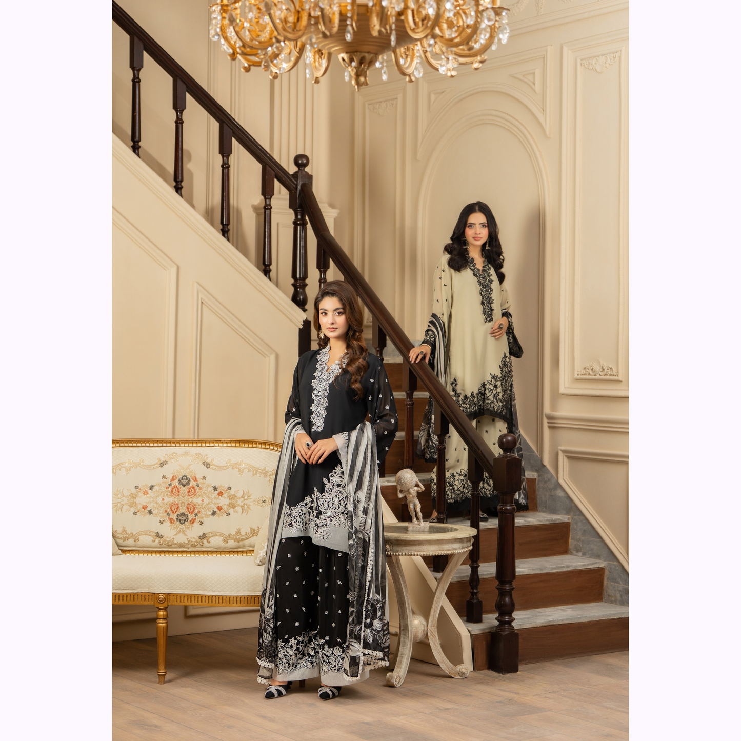 F-469 Embroidered Georgette Chiffon Collection by karma Collection