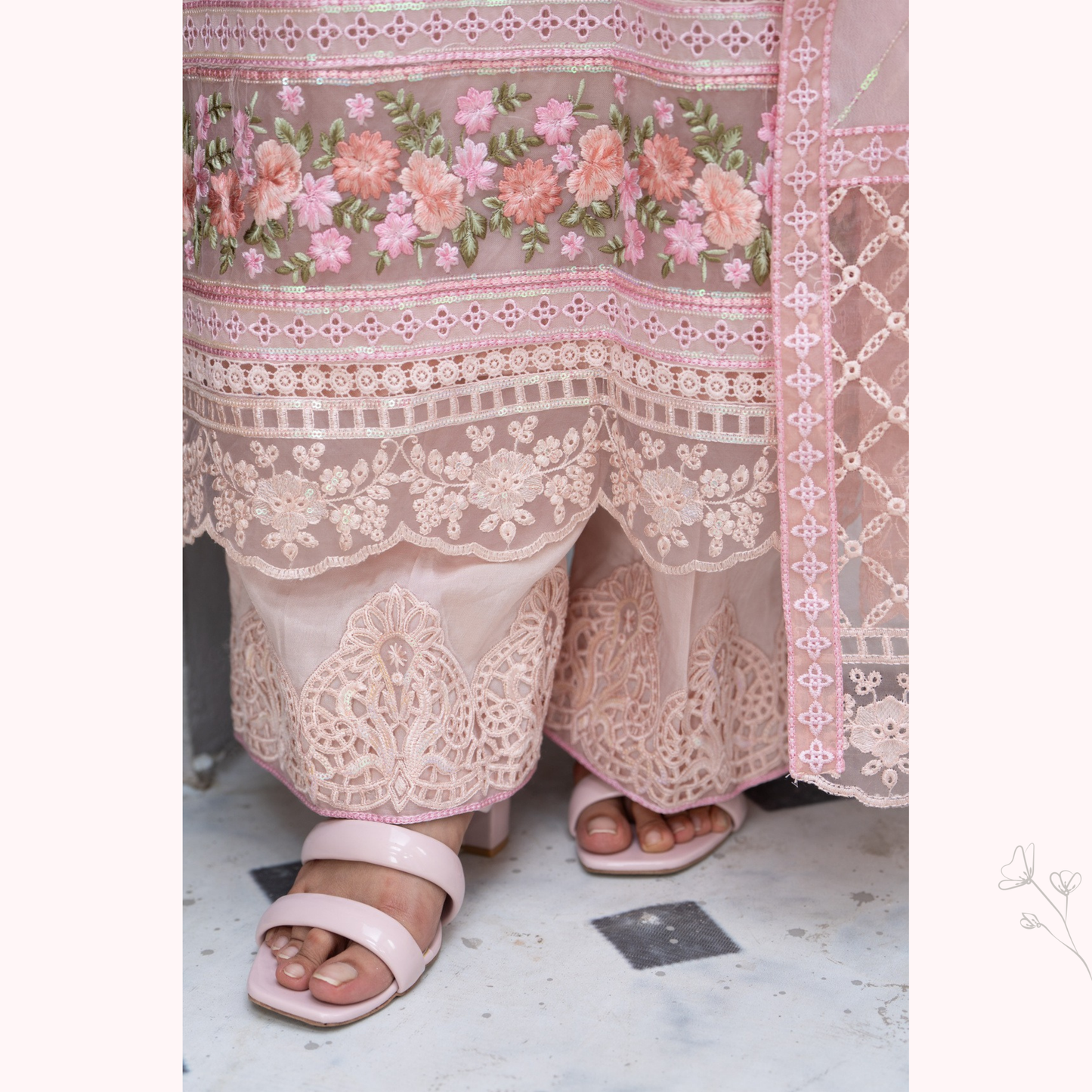 3 Piece Luxury Chiffon Ready to Wear Collection | karma Collection UMKC0902