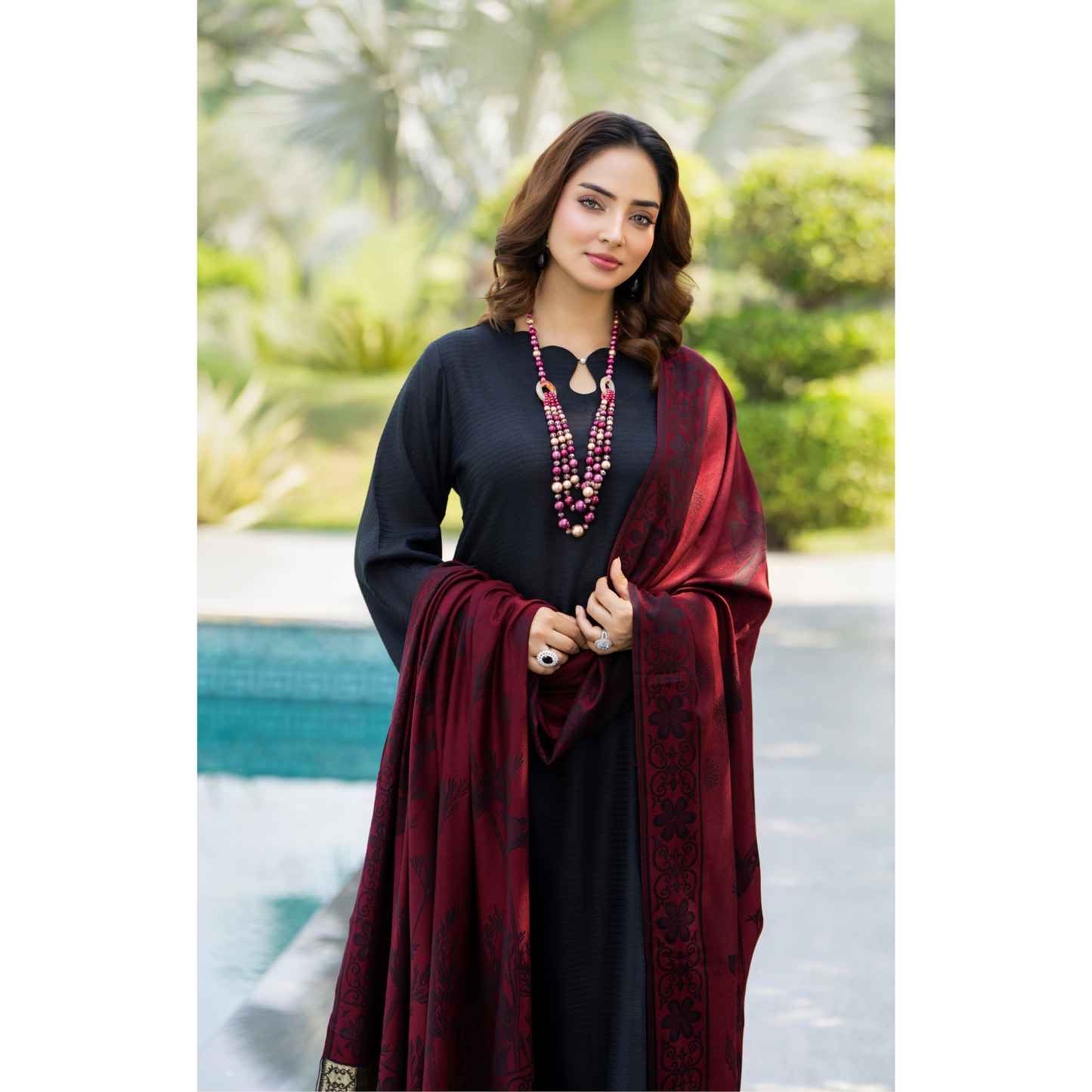 RA-23 Dhanak Dress with Kashmiri Wool Shawl 3 Pc Collection |Ready to Wear | Winter Collection | Raniya.h