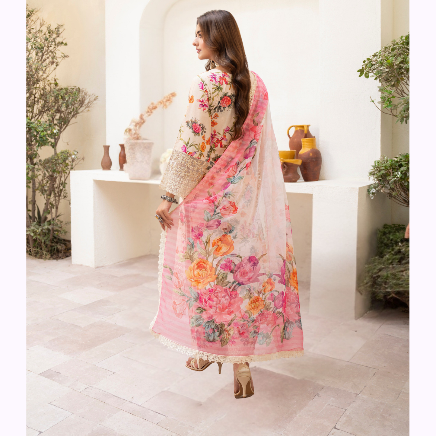"Aina II" Embroidered Printed Lawn 3 Pc Collection by Karma Collection