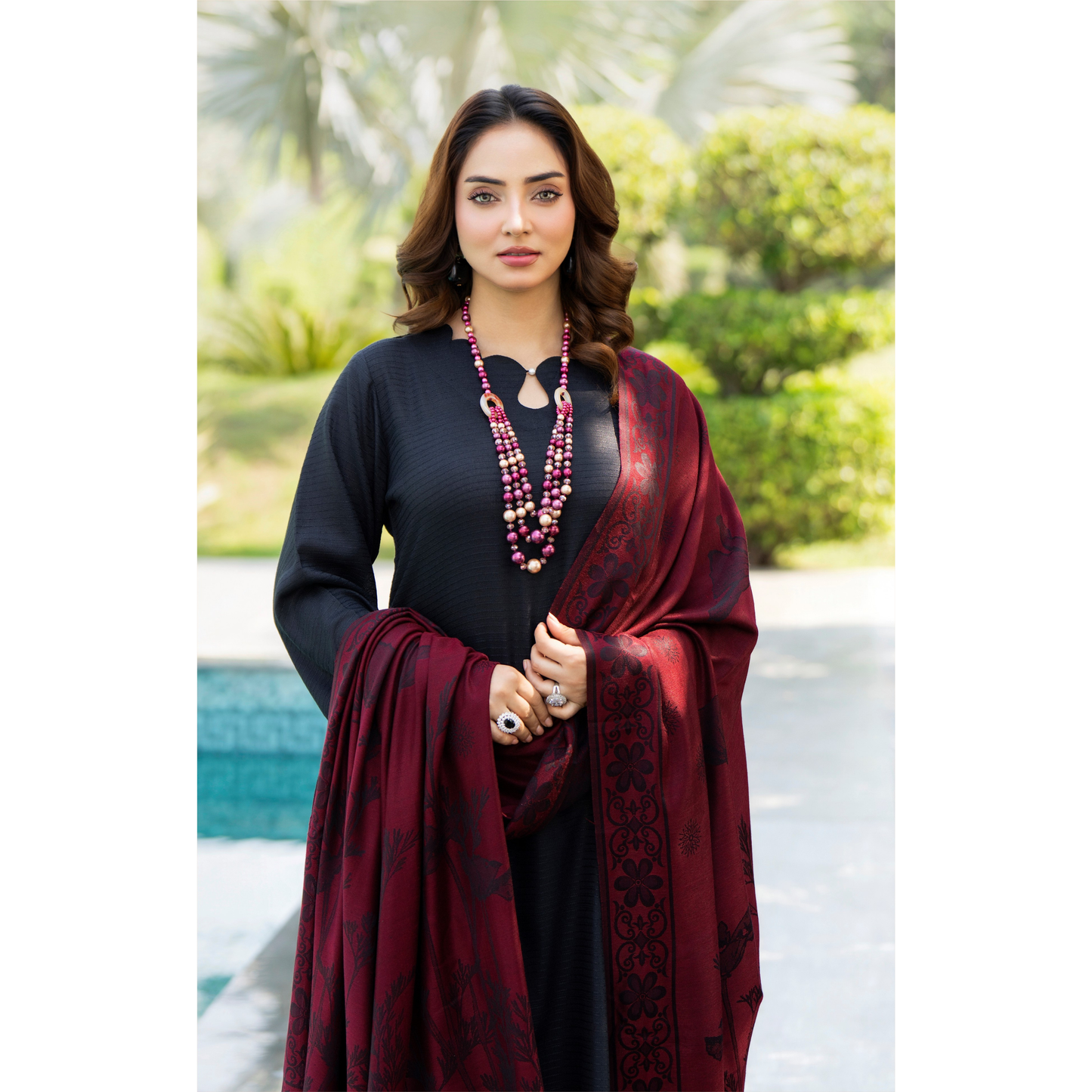 RA-23 Dhanak Dress with Kashmiri Wool Shawl 3 Pc Collection |Ready to Wear | Winter Collection | Raniya.h