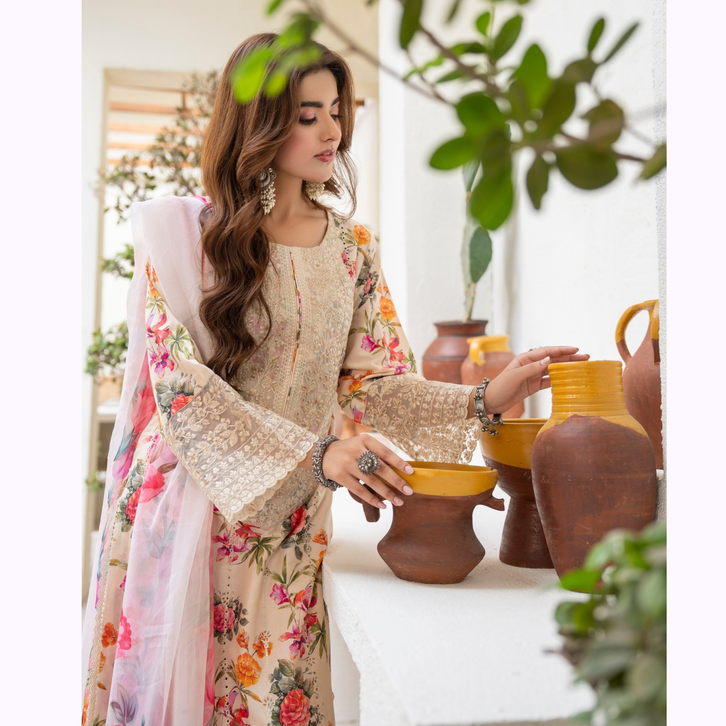 "Aina II" Embroidered Printed Lawn 3 Pc Collection by Karma Collection