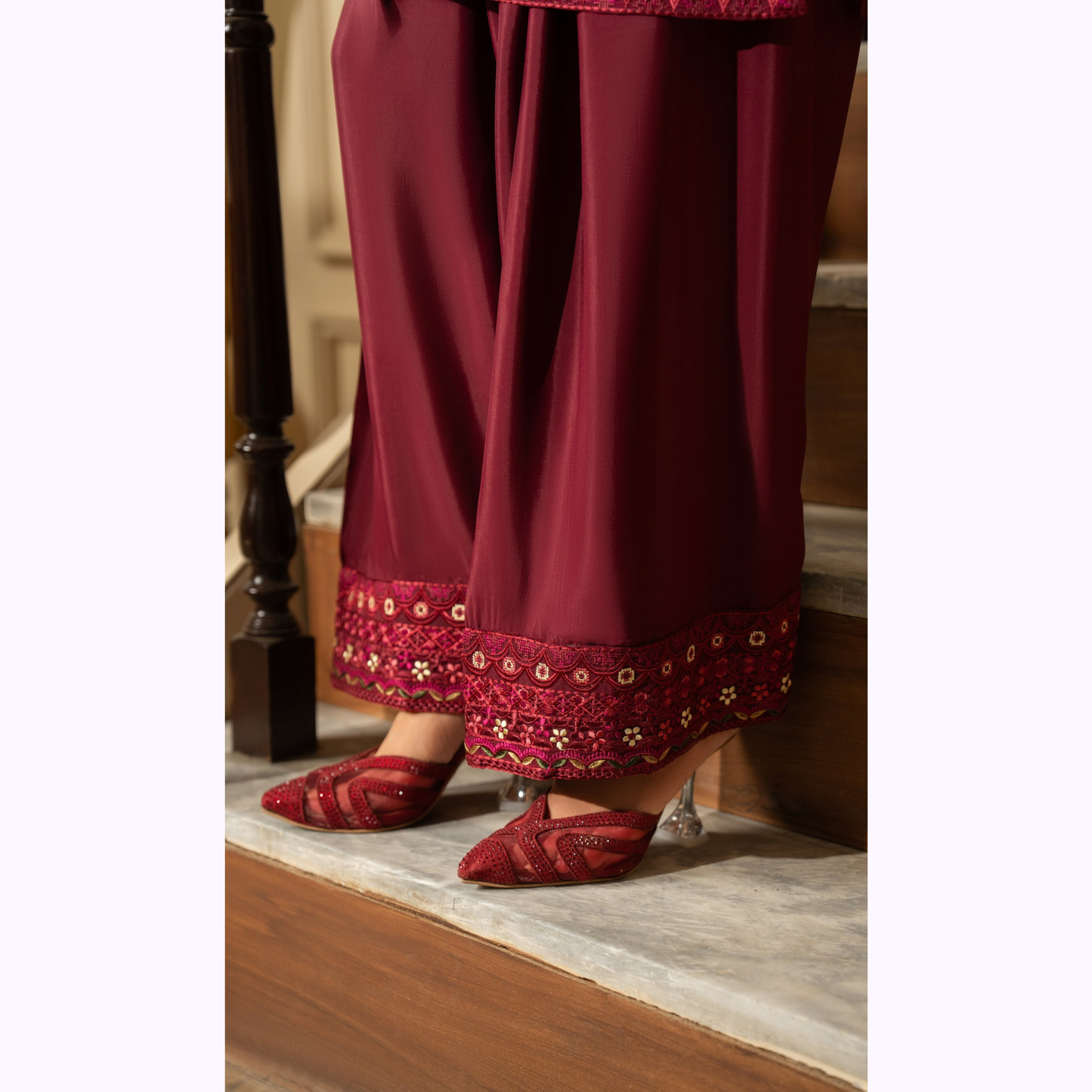 F-467 Embroidered Georgette Chiffon Collection by karma Collection