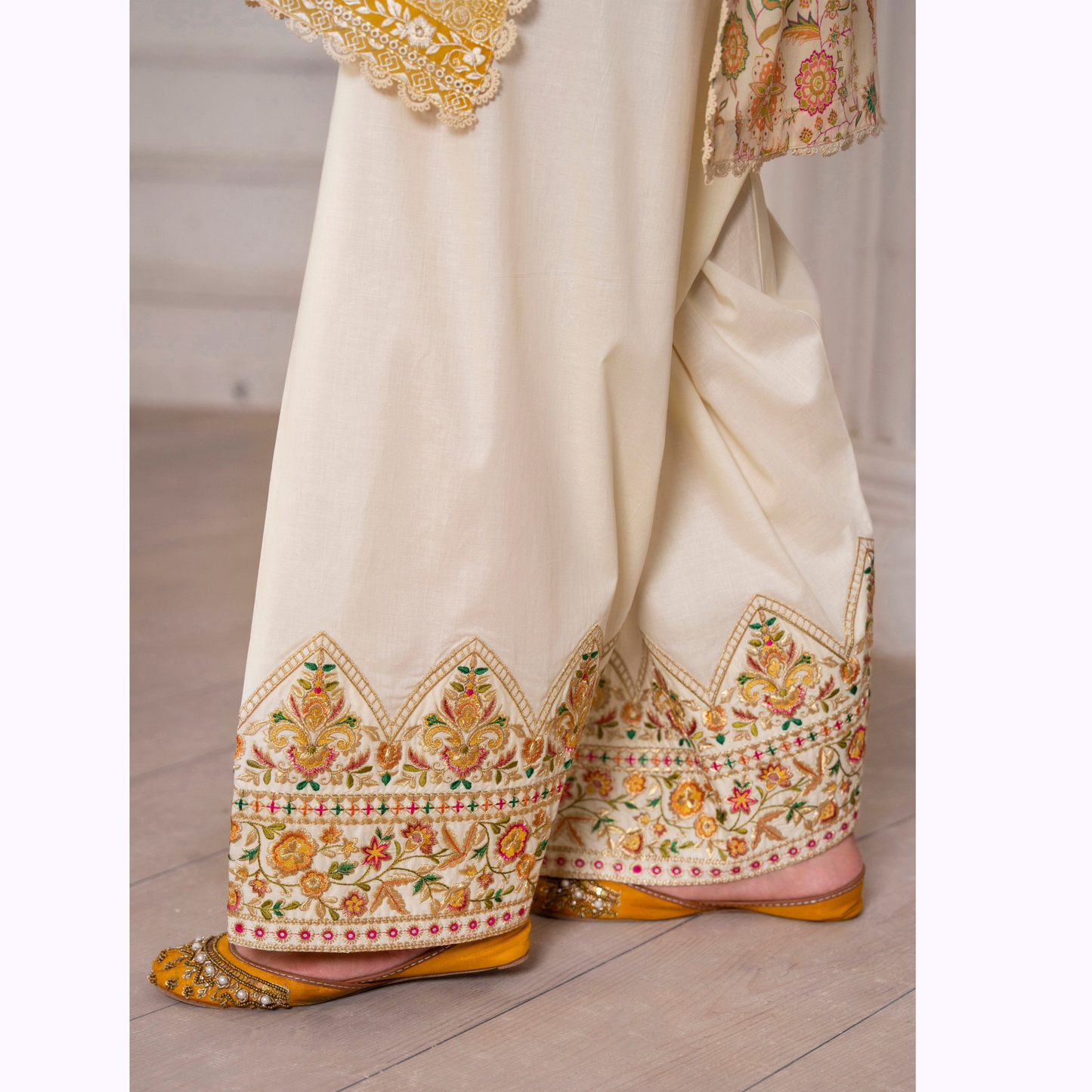 3 Pc Luxury Embroidered trendy Farshi Shalwar Collection | Eid Wear | karma collection