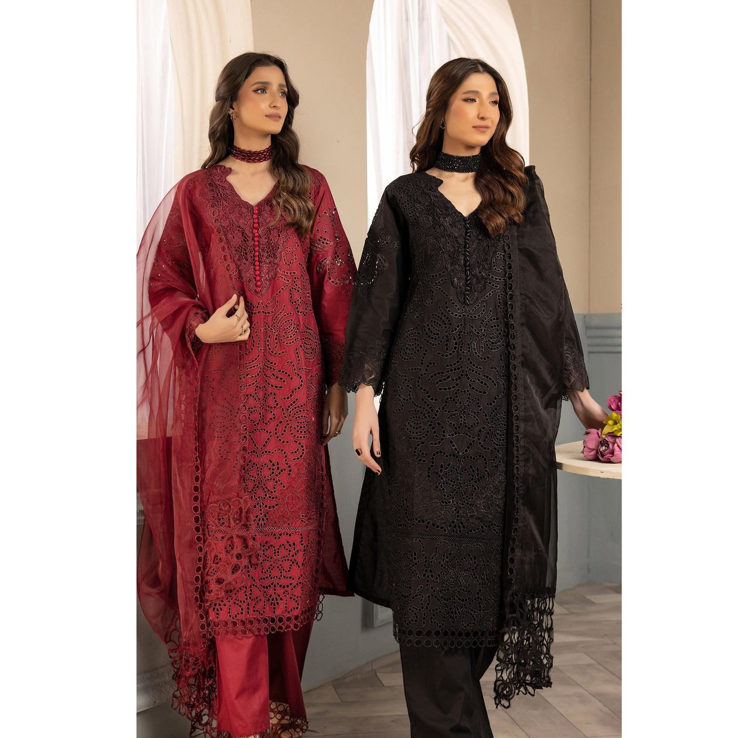 UMS-20 Embroidered Chikankari Lawn Collection | Ready to Wear | Simrans