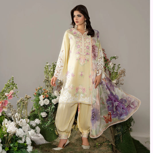 KC-1586 "AYRA" Embroidered Cambric Cotton Collection by Karma Collection
