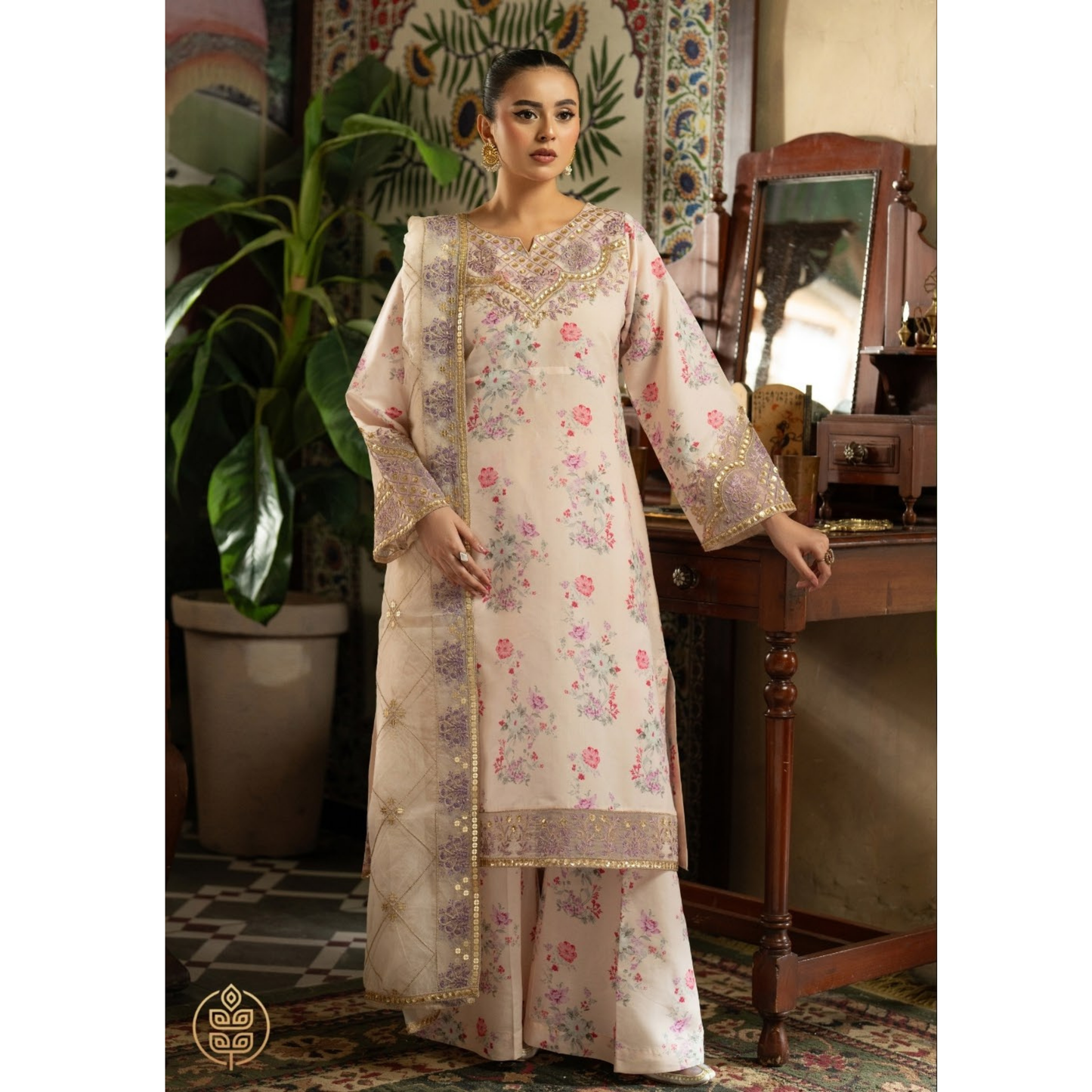Luxury Embroidered Printed Cotton Silk Collection | Ready to Esra | Esra fashion