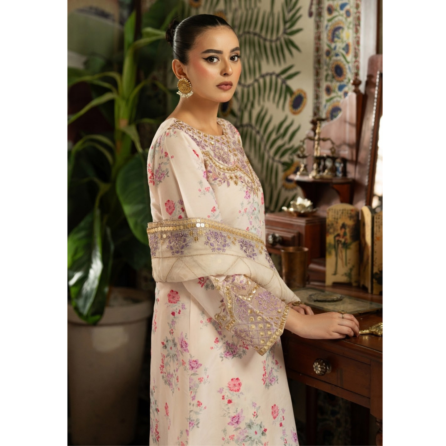 Luxury Embroidered Printed Cotton Silk Collection | Ready to Esra | Esra fashion