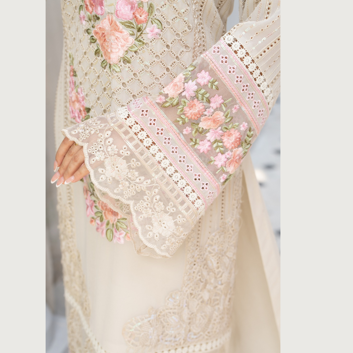 3 Piece Luxury Chiffon Ready to Wear Collection | karma Collection UMKC0902