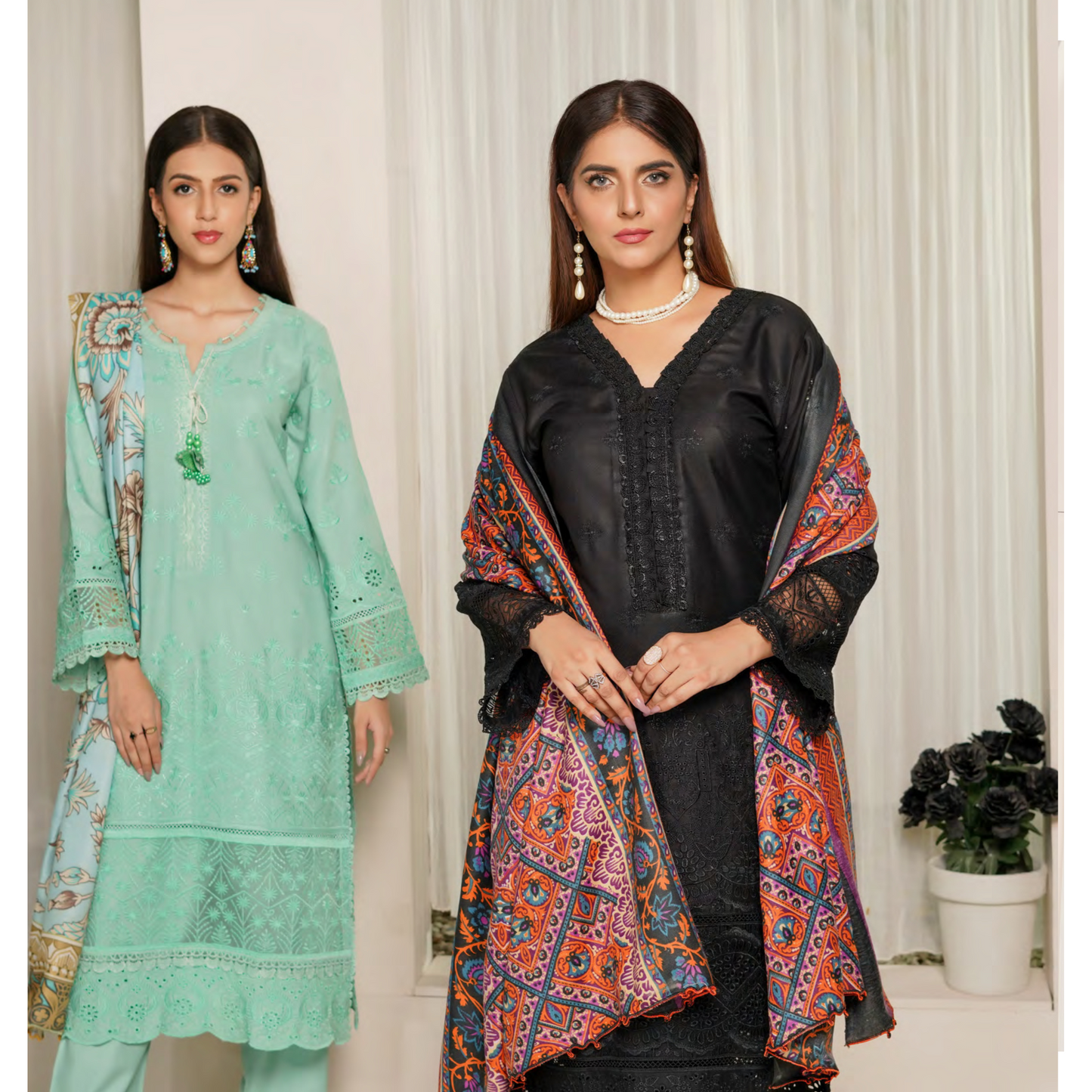 3 Pc Dhanak Collection | Ready to Wear | MUNIRA | UMMUN07