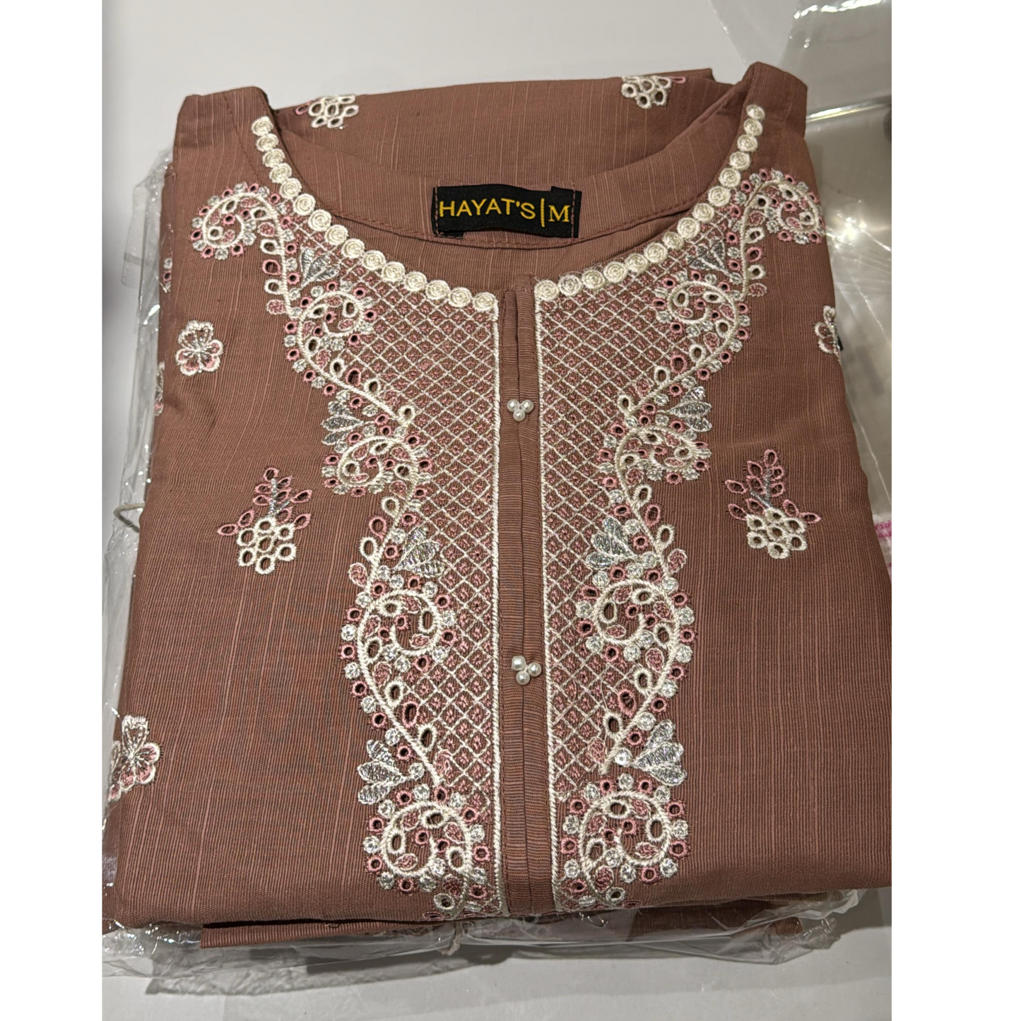 2 Pc Embroidered Khaddar Co-Ord Set | Ready to wear| Hayats