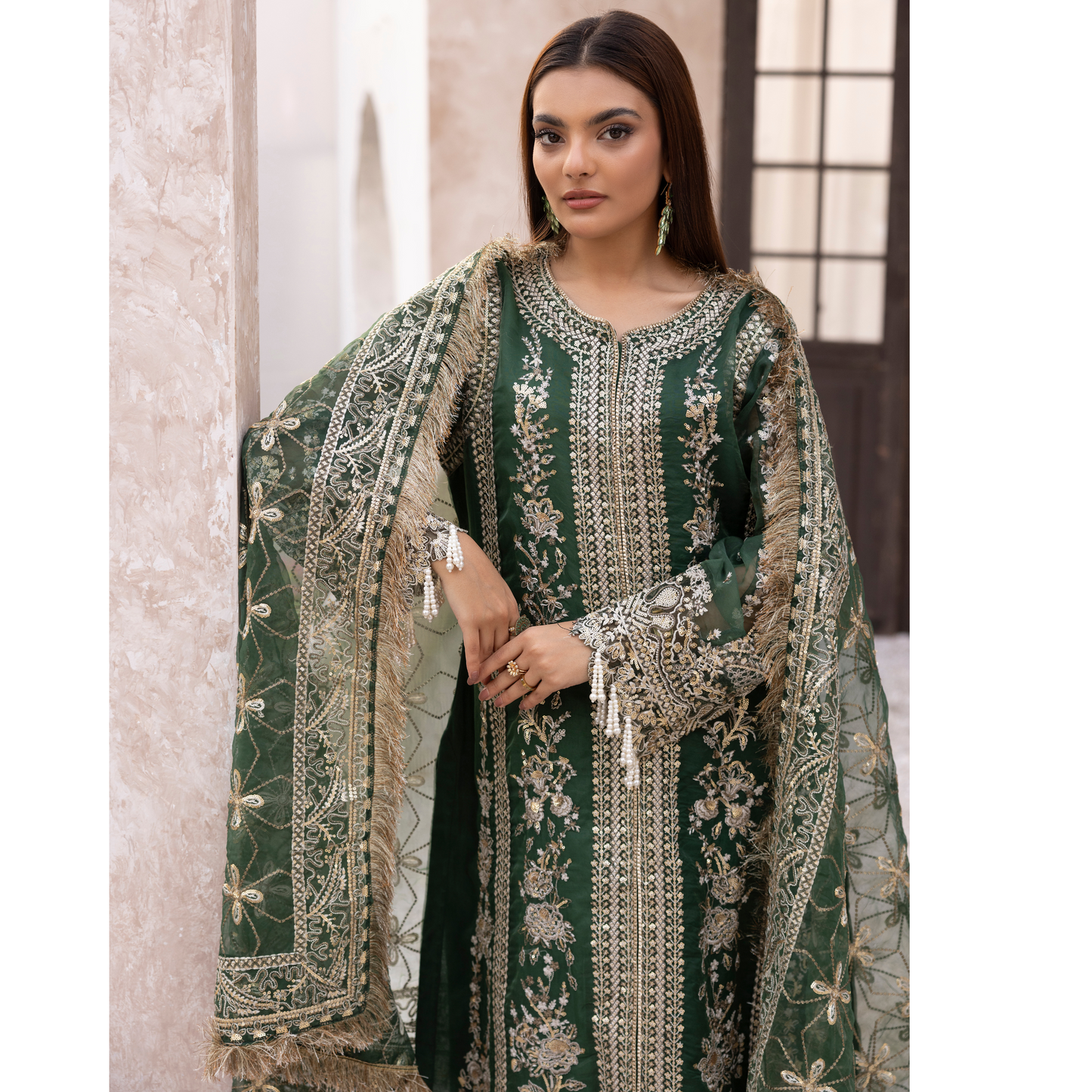 UMS-30 "Nureh" by Simrans 3 Pc Ready to Wear Pakistani Festive Collection