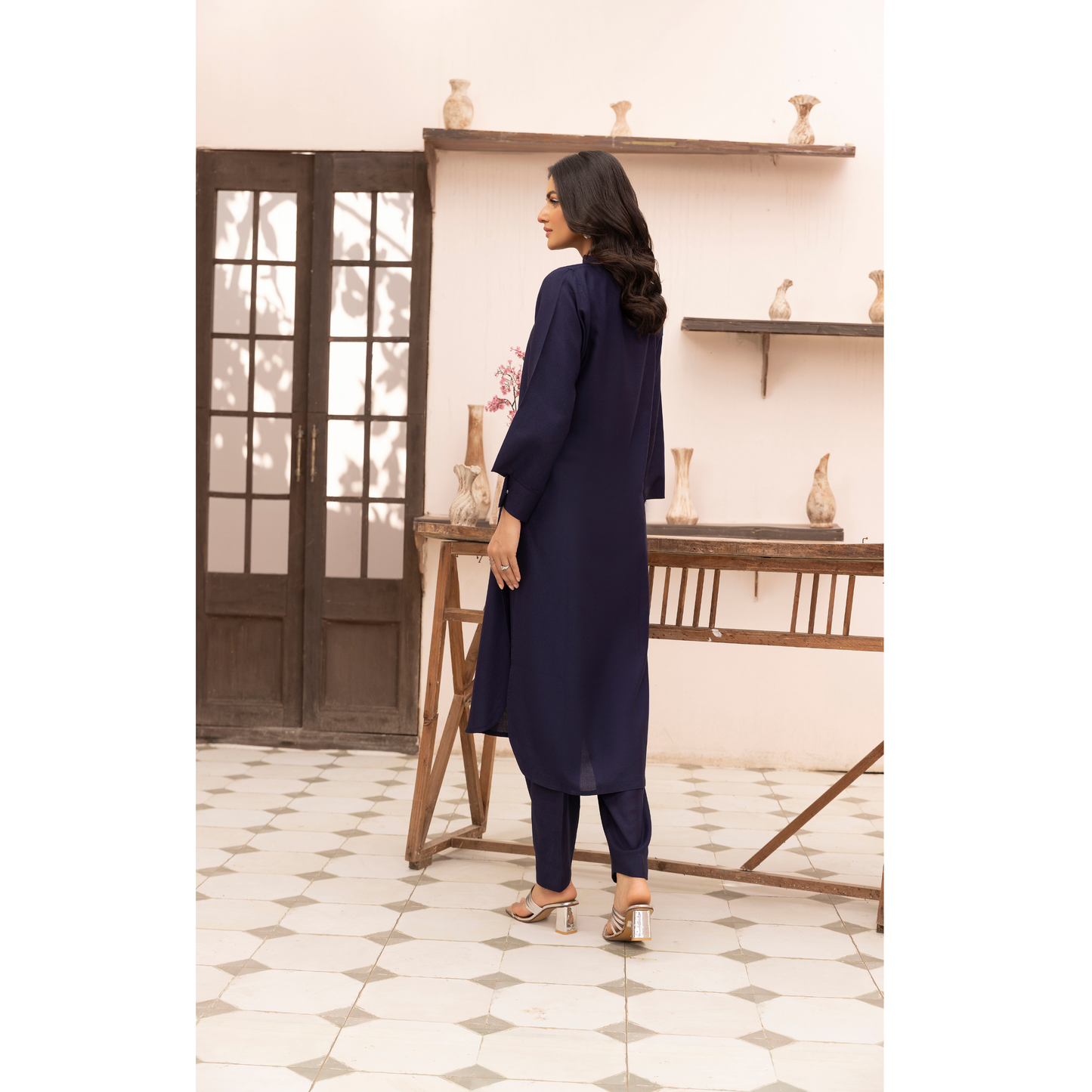 UMS-38 Lira by Simrans Dhanak Solid Co Ord Set