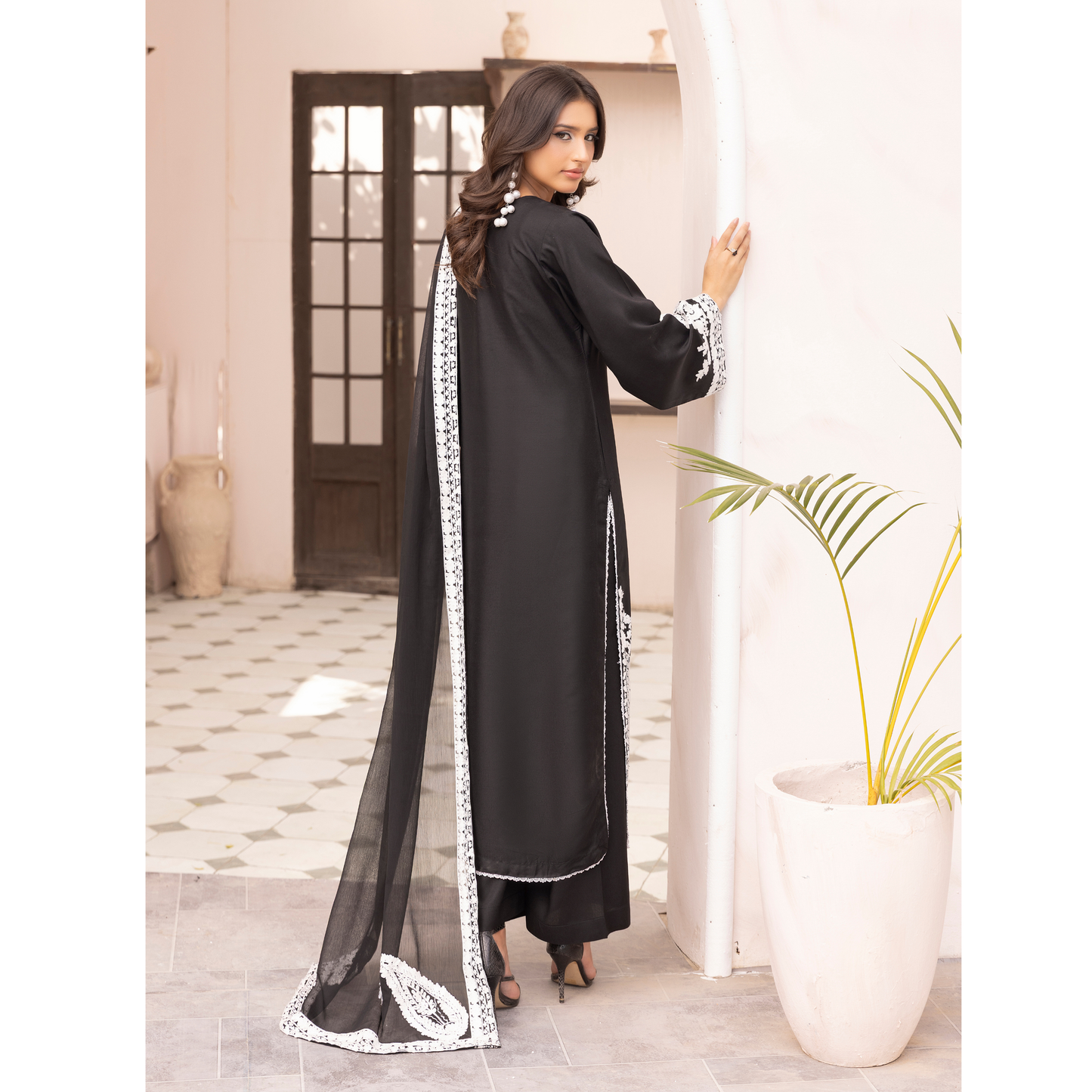 UMS-40 Almila by Simrans Dhanak Embroidered 3 Pc Collection Asian Clothes | Modest Wear