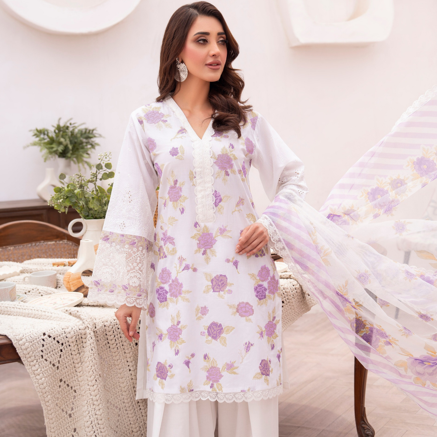 KC-1474 Luxury Trendy Farshi Shalwar Embroidered Collection | Ready to Wear | Karma Collection