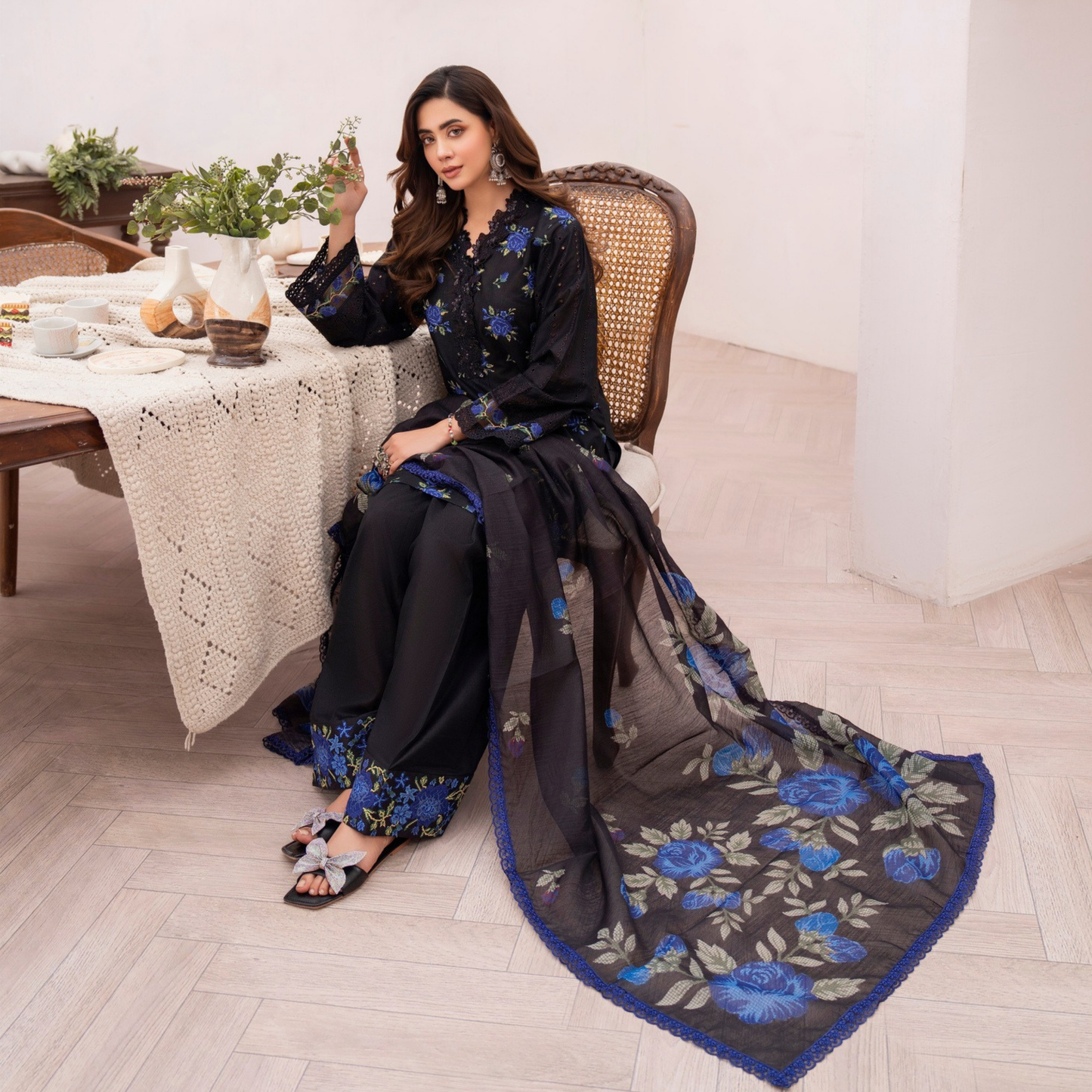 KC-1475 Luxury Trendy Farshi Shalwar Embroidered Collection | Ready to Wear | Karma Collection