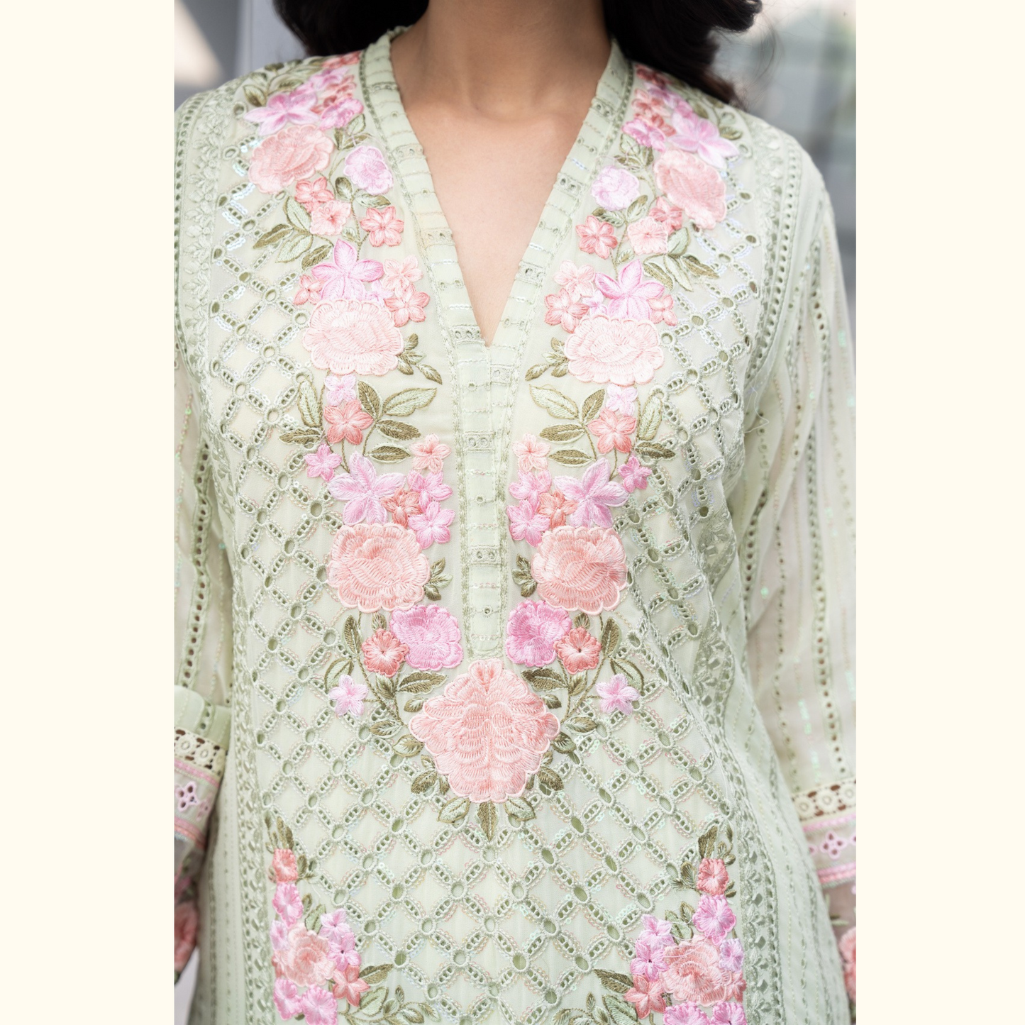 3 Piece Luxury Chiffon Ready to Wear Collection | karma Collection UMKC0902