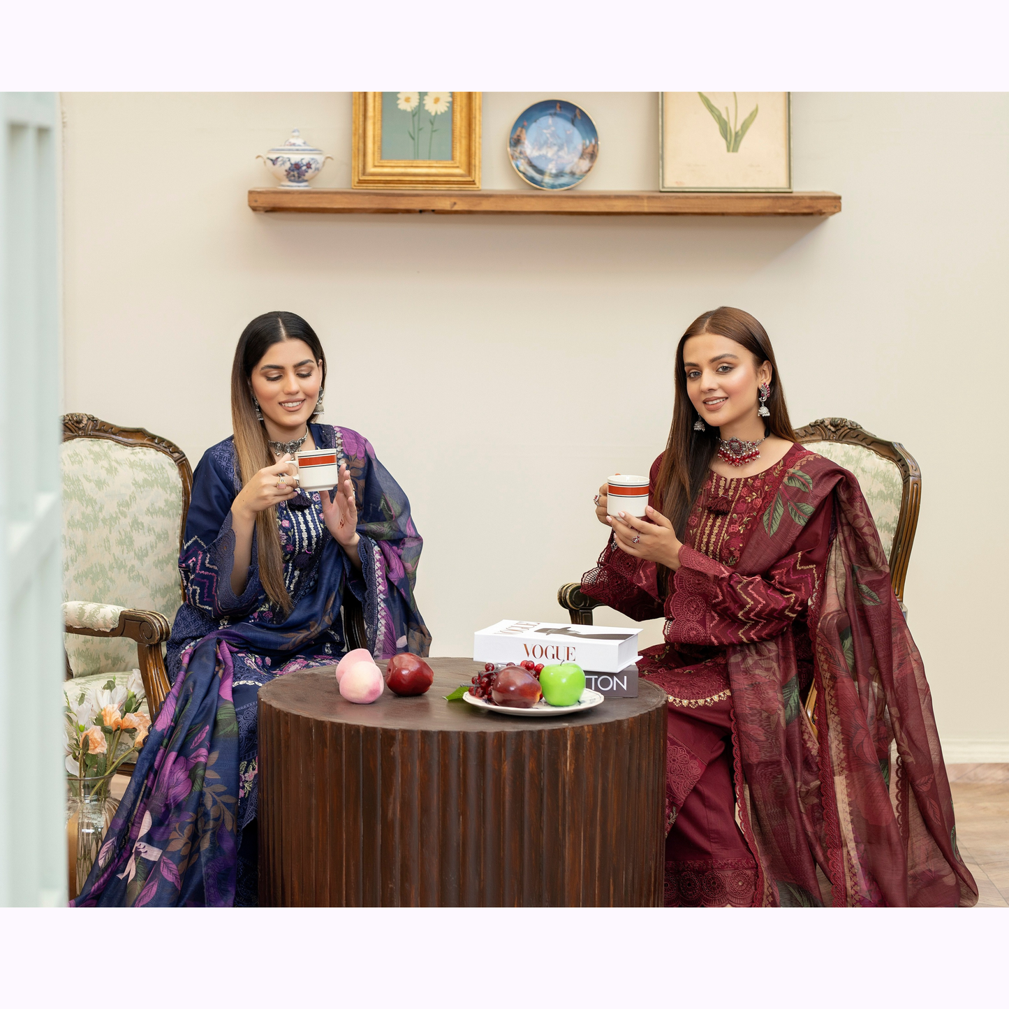 KC-1456 Embroidered Cotton Collection Ready to Wear 3 Pc - Karma Collection