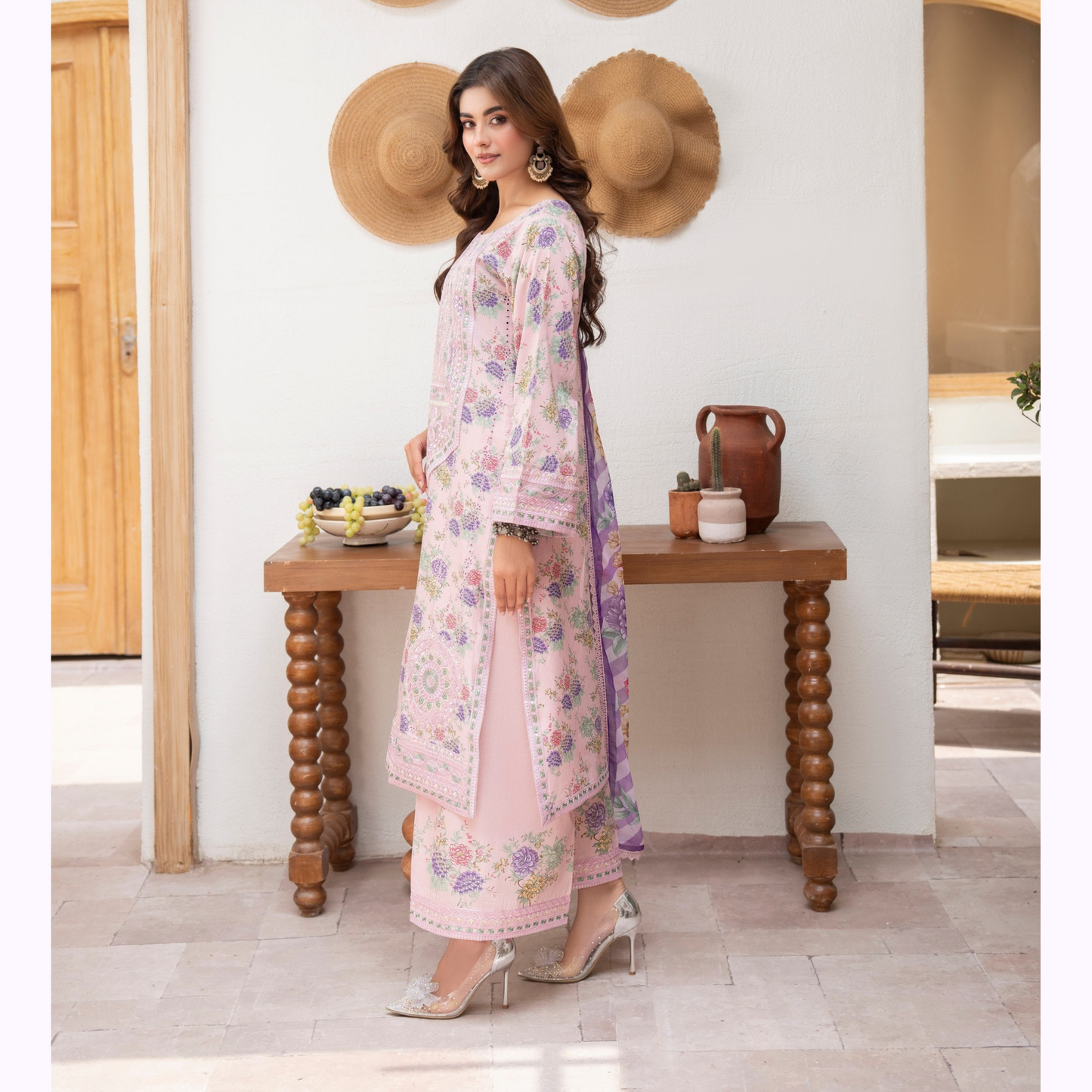 "Aina II" Embroidered Printed Lawn 3 Pc Collection by Karma Collection