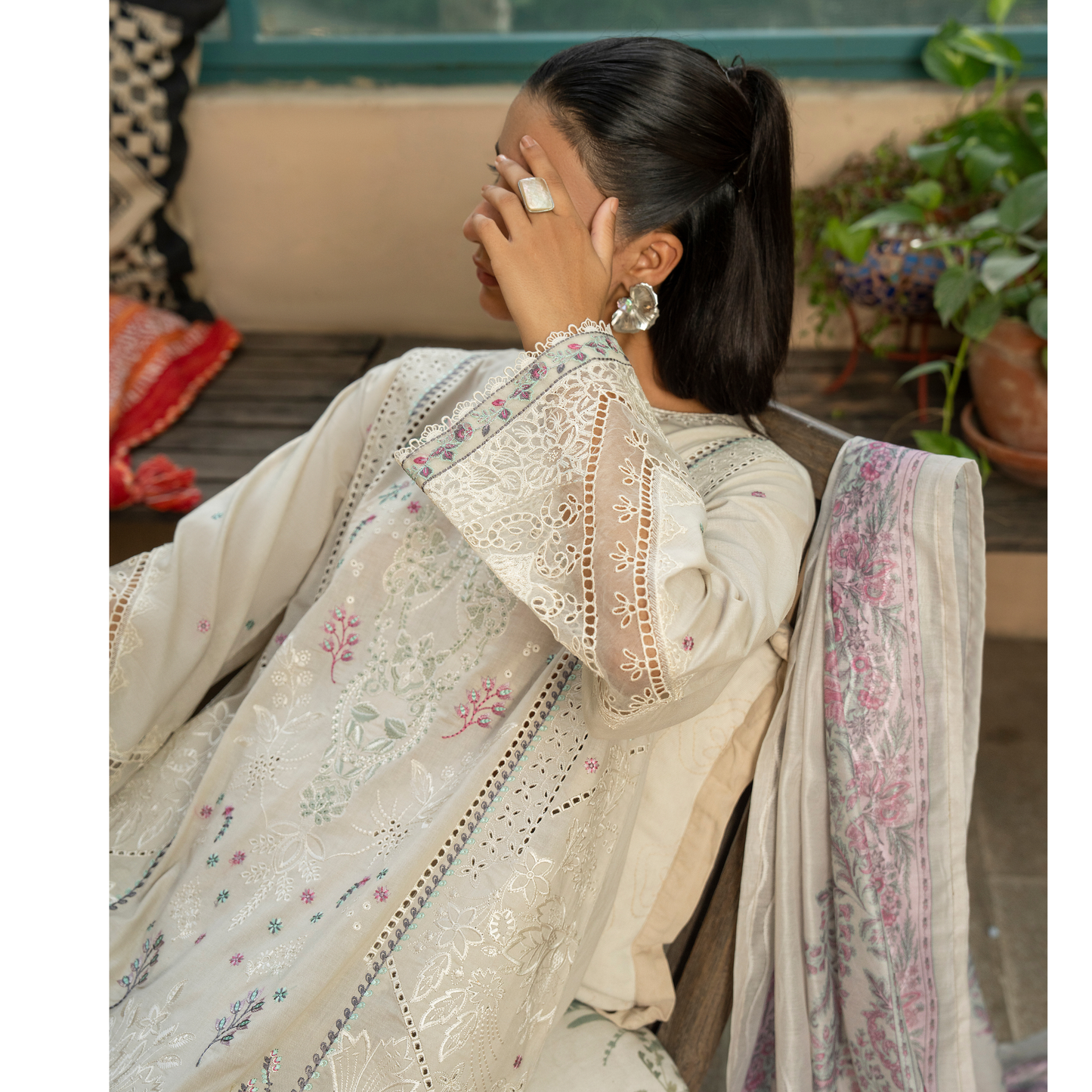 UCA-29 "Misha" Embroidered Linen Ready to Wear Winter Collection by Casuallite