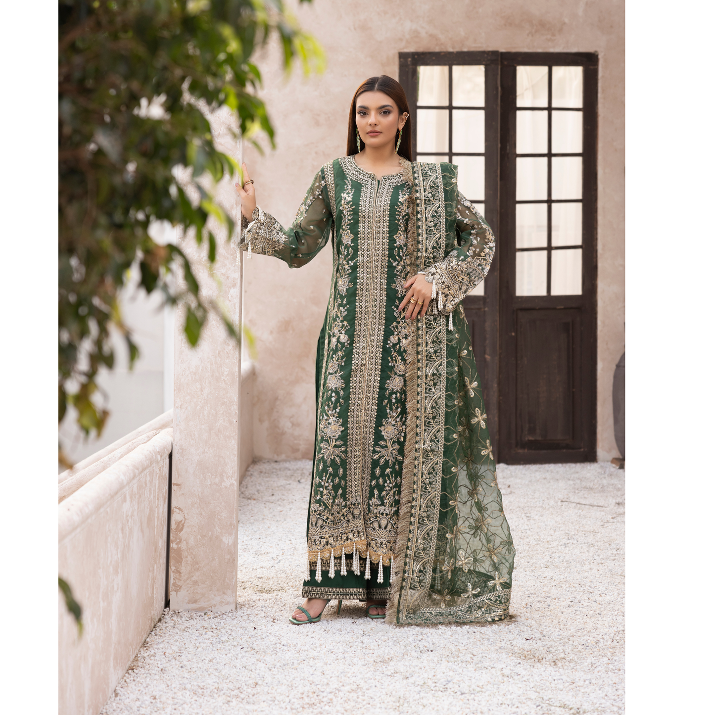 UMS-30 "Nureh" by Simrans 3 Pc Ready to Wear Pakistani Festive Collection